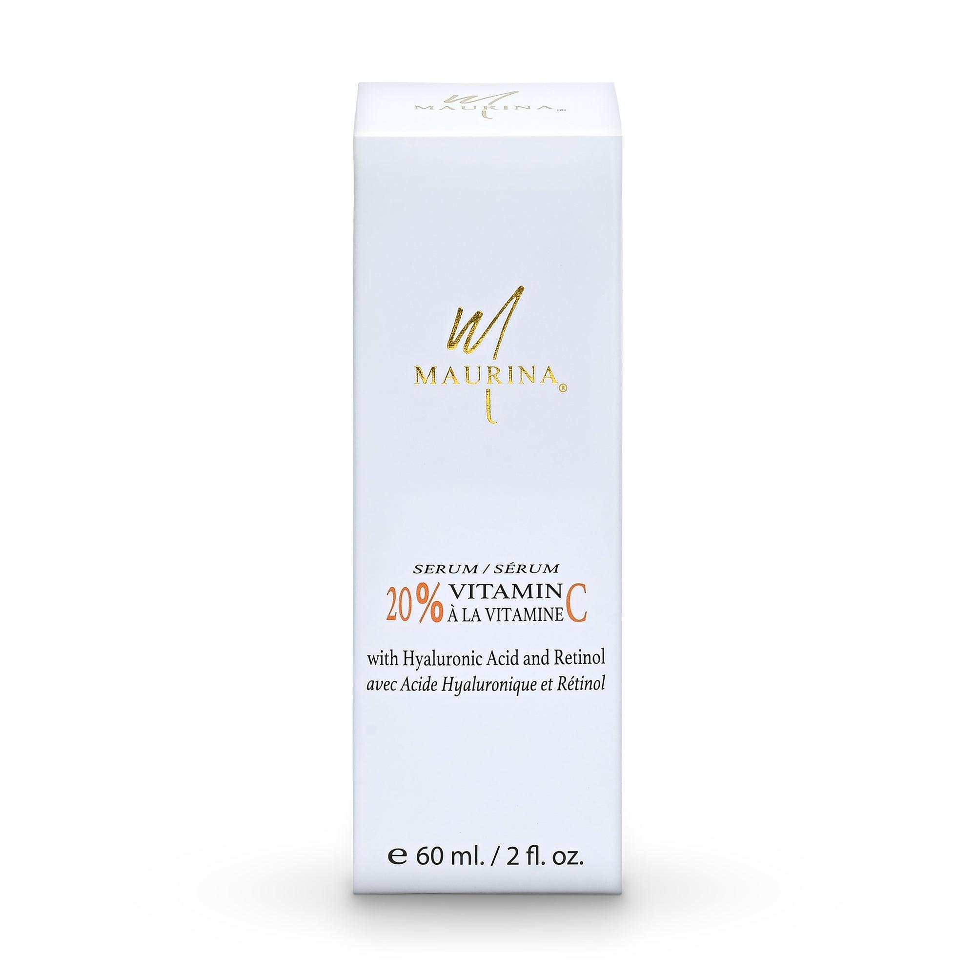 Sérum Visage 20 % Vitamine C avec Acide Hyaluronique et Rétinol