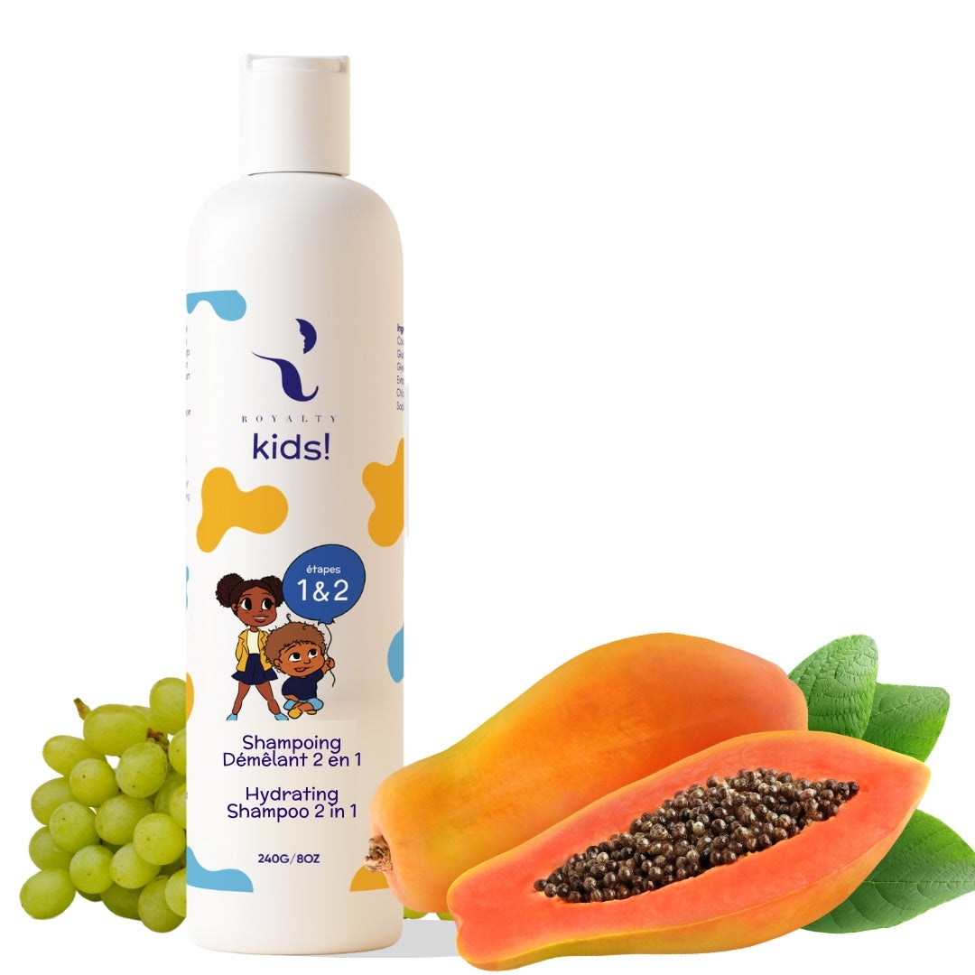 Shampoing Démêlant Doux pour Enfants – Cheveux Bouclés, Frisés & Crépus | Royalty Natural