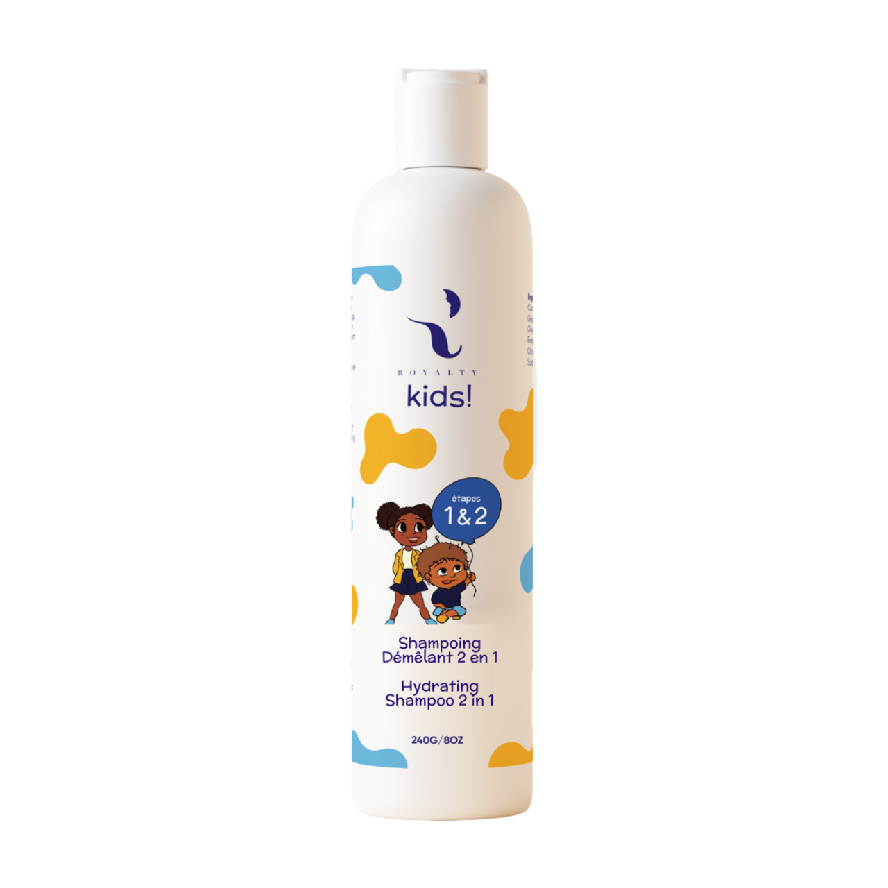 Shampoing Démêlant Doux pour Enfants – Cheveux Bouclés, Frisés & Crépus | Royalty Natural