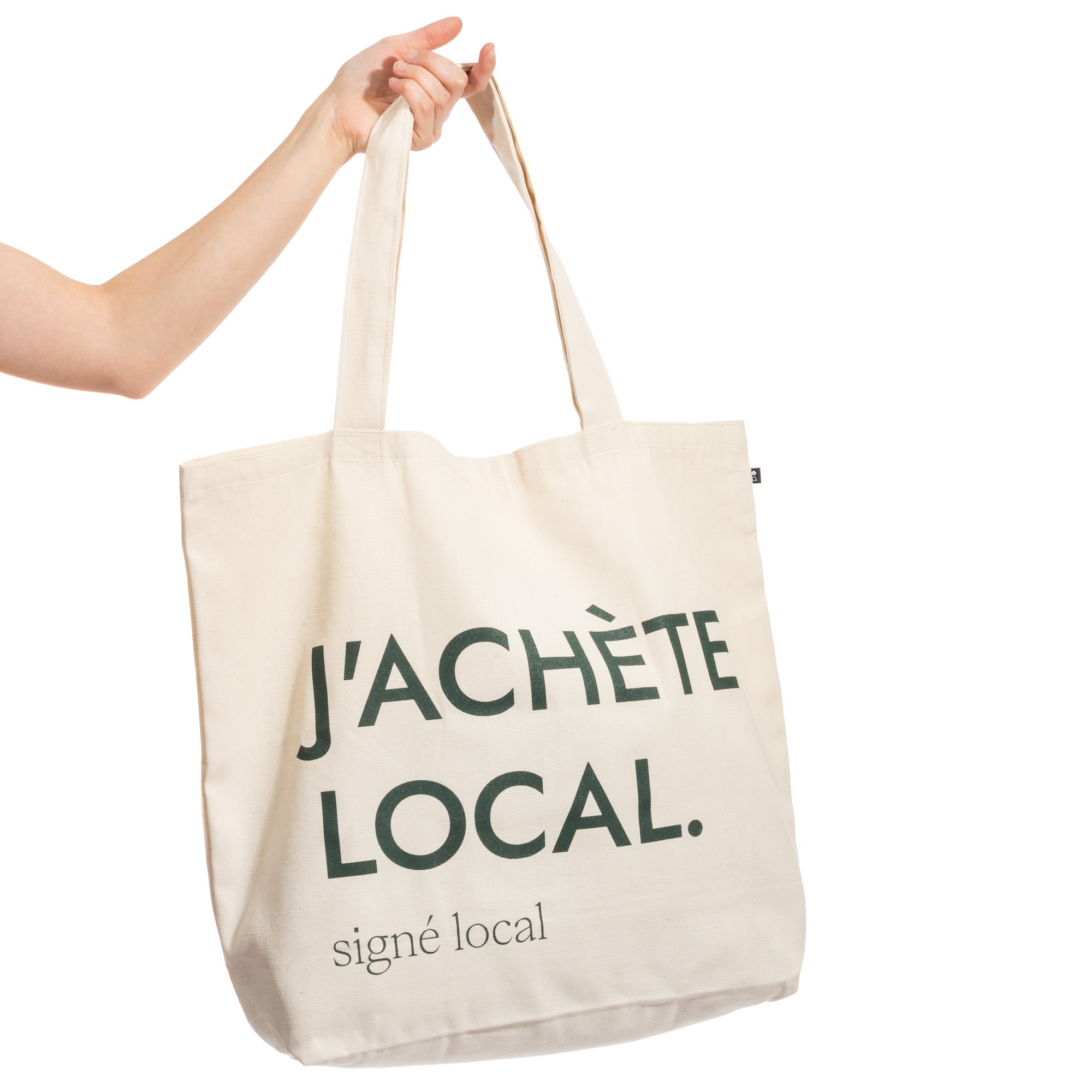 Reusable bag (Tote Bag) in natural cotton - I buy local