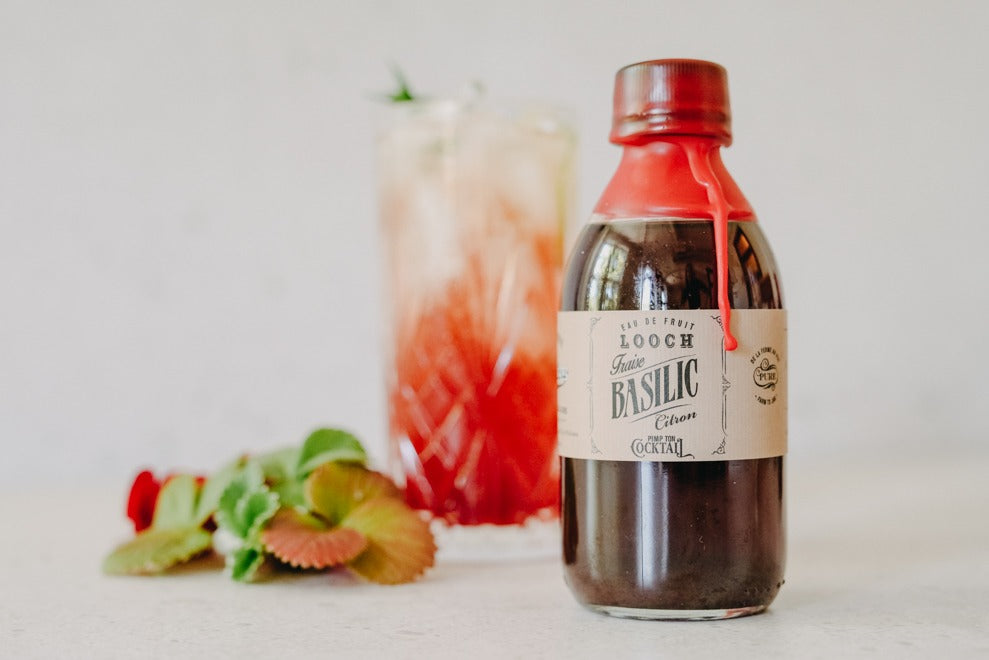 Sirop à Cocktail - Fraise basilic