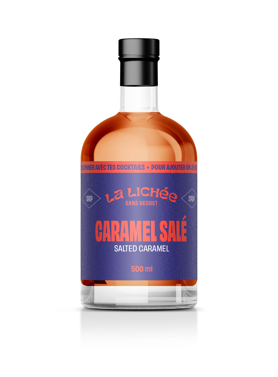 Sirop aromatisé au caramel salé