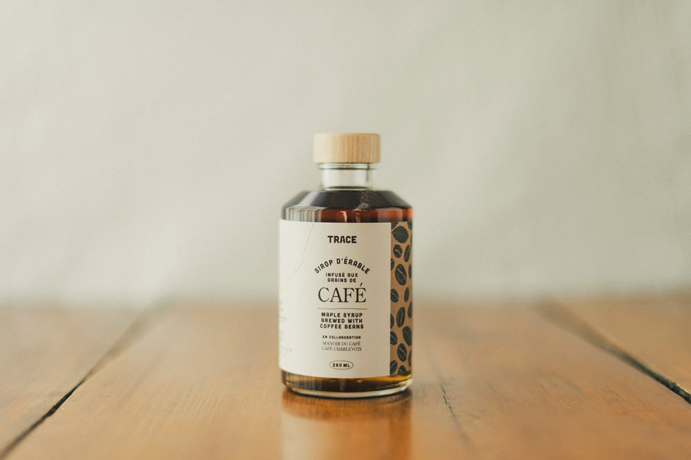 Sirop d'érable infusé aux grains de café