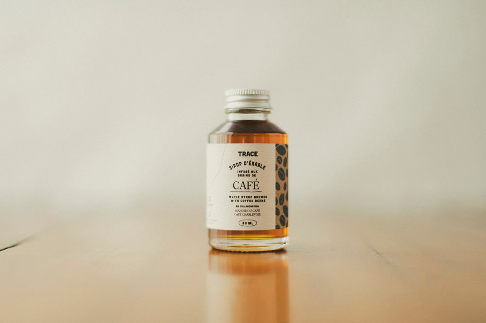 Sirop d'érable infusé aux grains de café