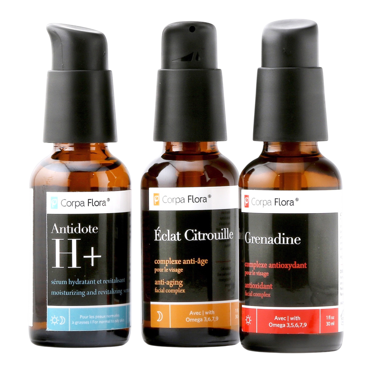 Trio Anti-âge, Antioxydant & Lissant — enrichi en vitamine C