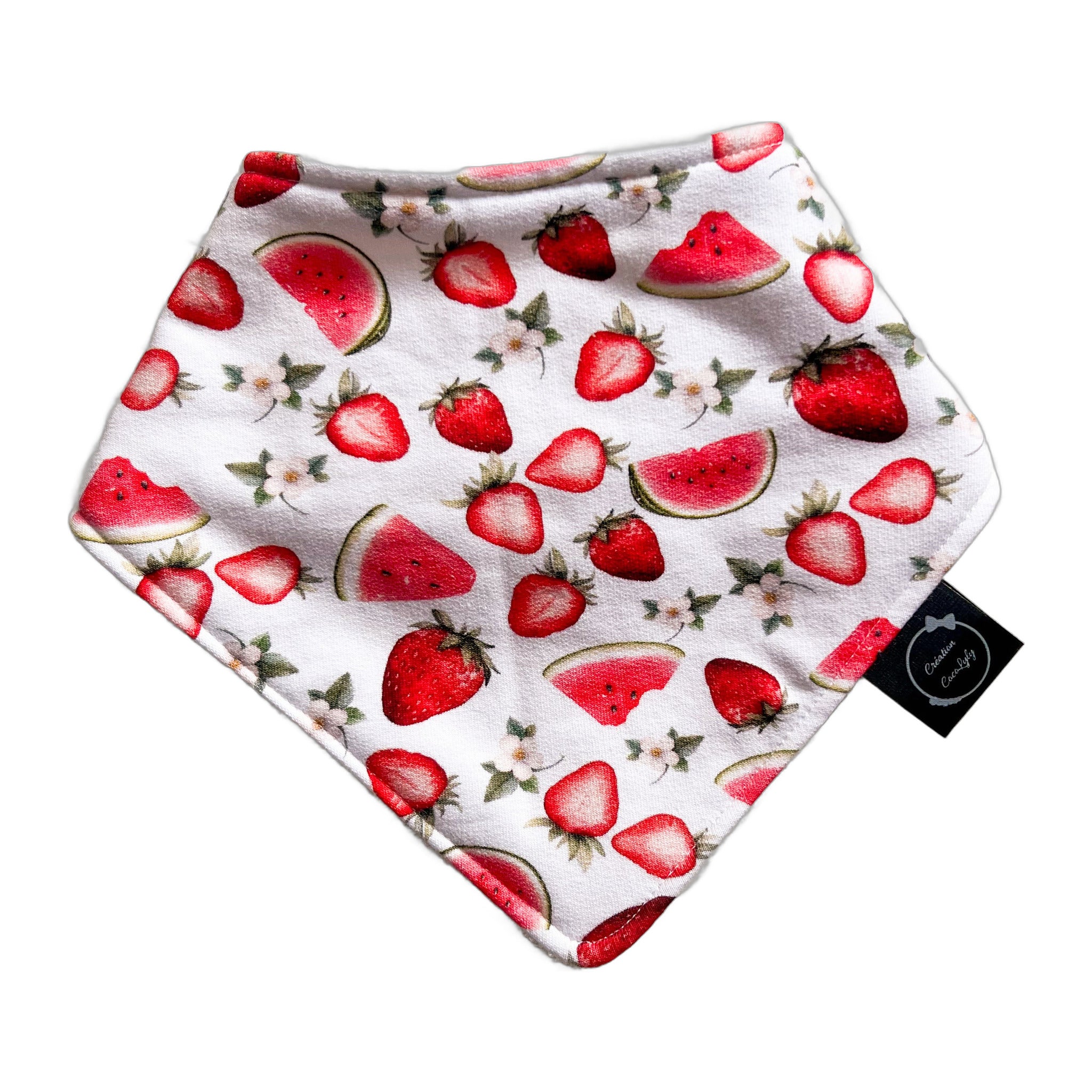 Bavoir pour bébé - Fraise et melon