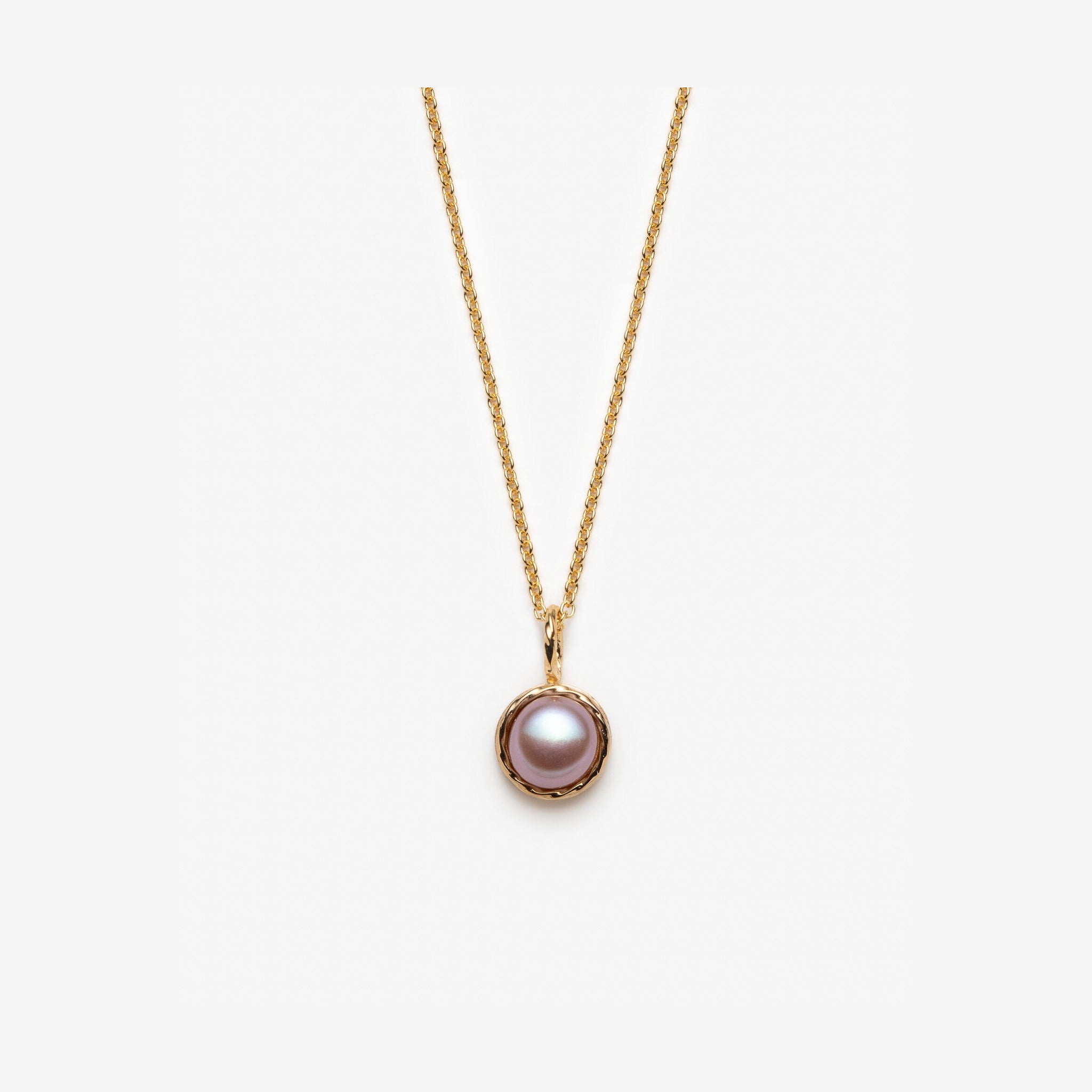Collier avec perle rose - Perle d'eau douce naturelle