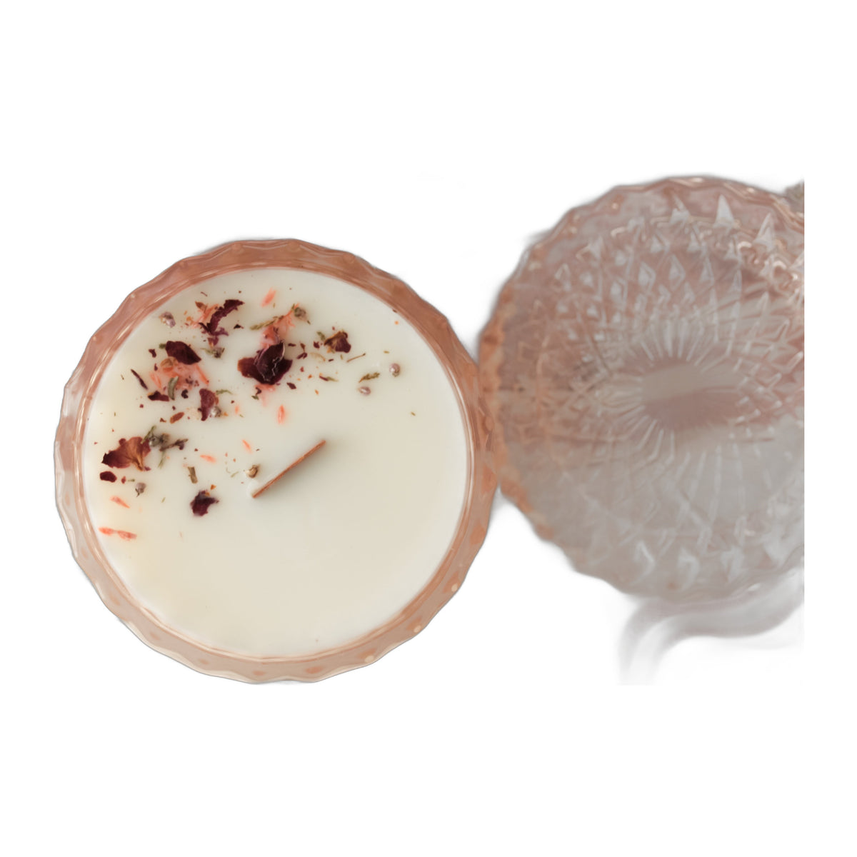 Chandelle Luxe Moment dans les fleurs
