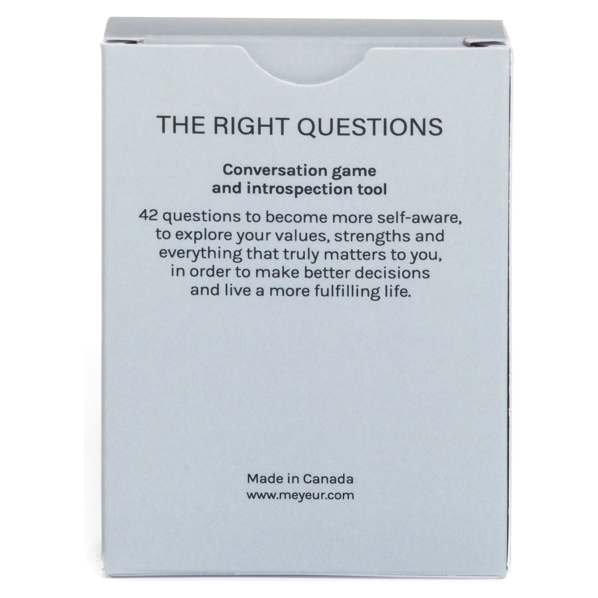 The Right Questions Self-awareness