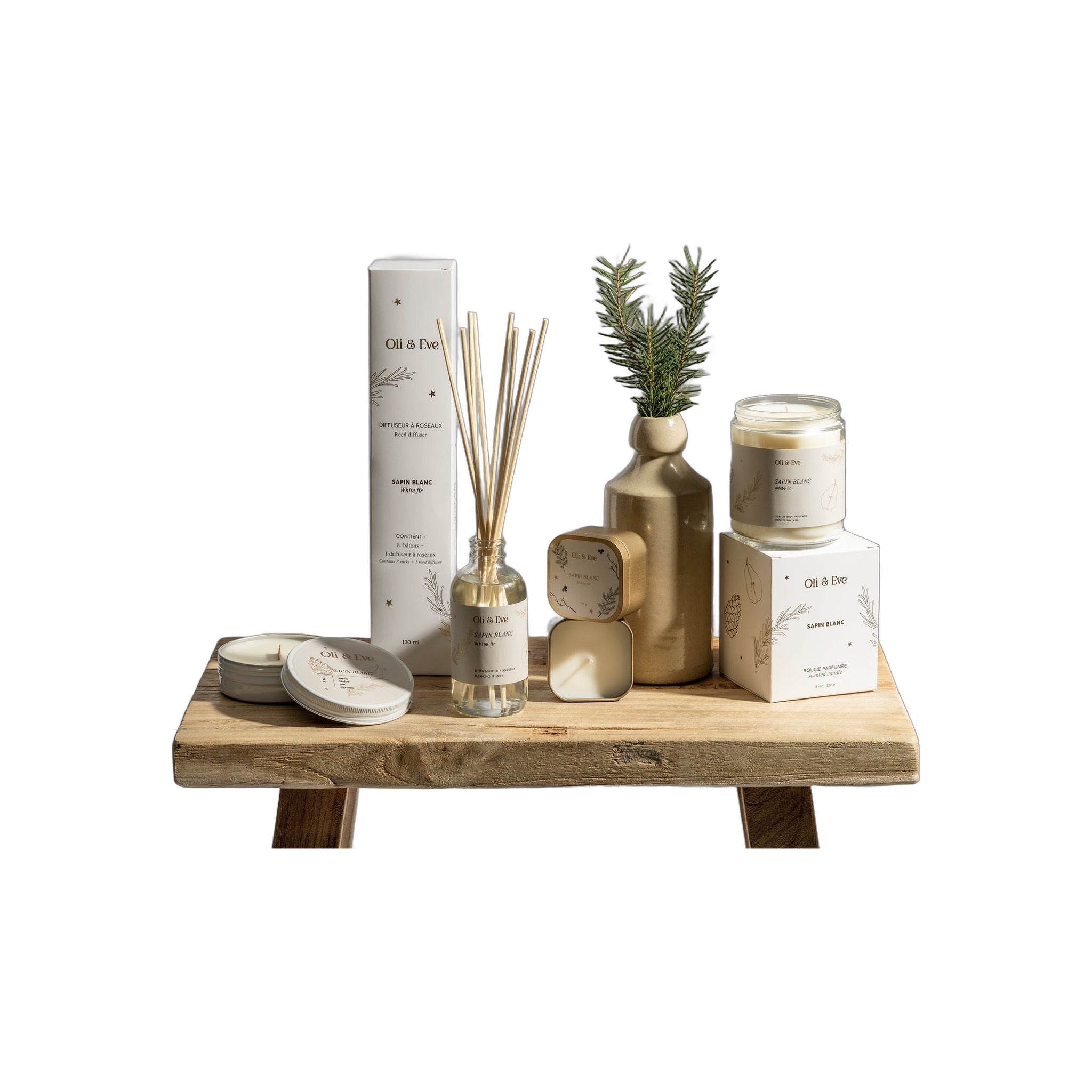 Bougie Sapin Blanc - Oli & Eve