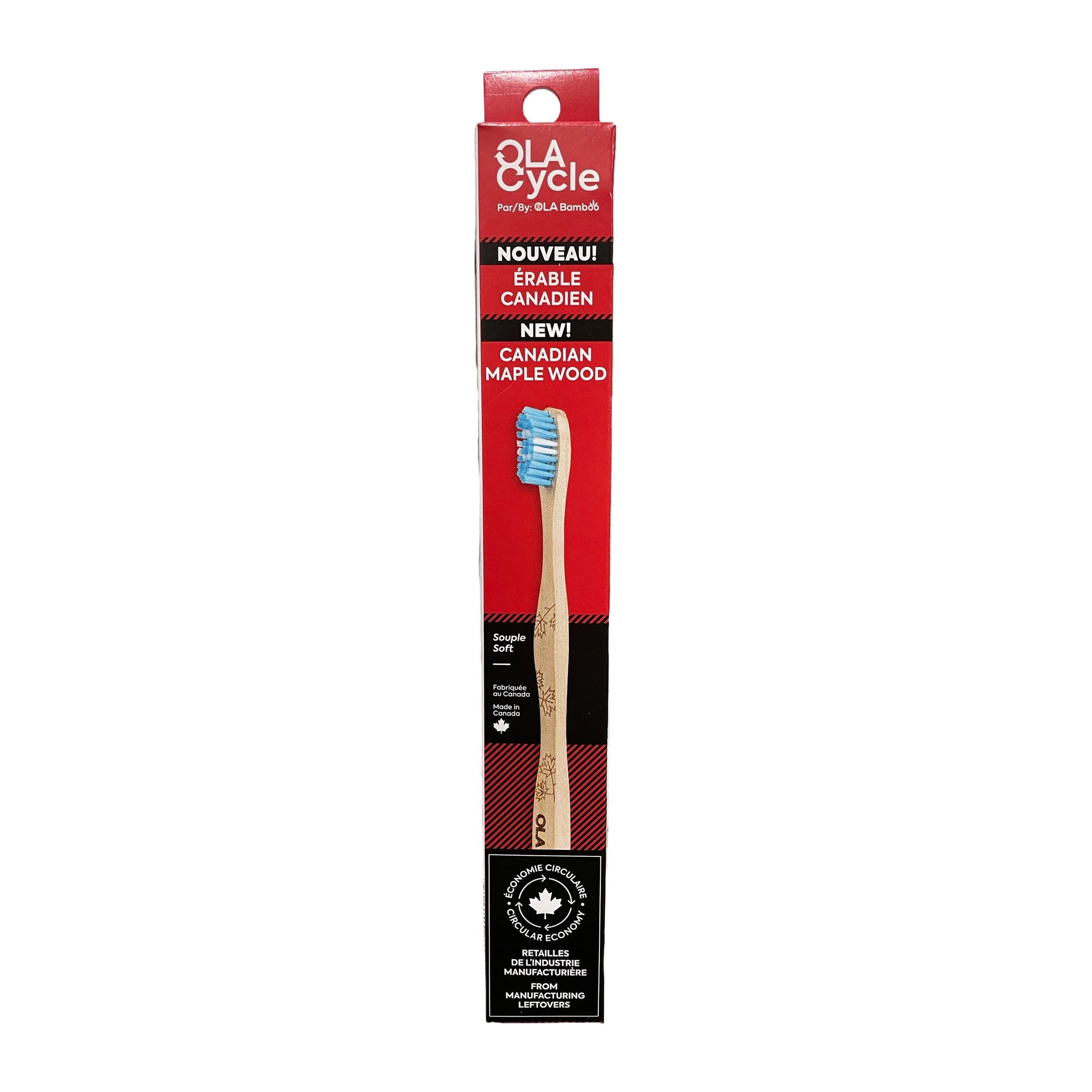 Brosse à dents en érable canadien