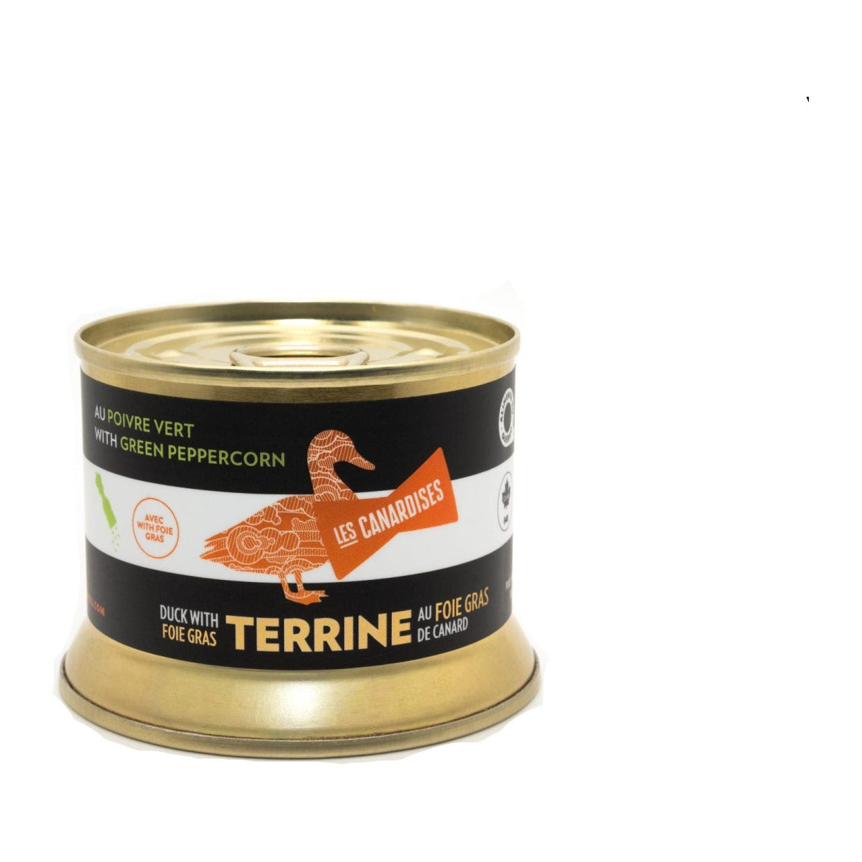 Terrine de magret de canard et foie gras au poivre vert