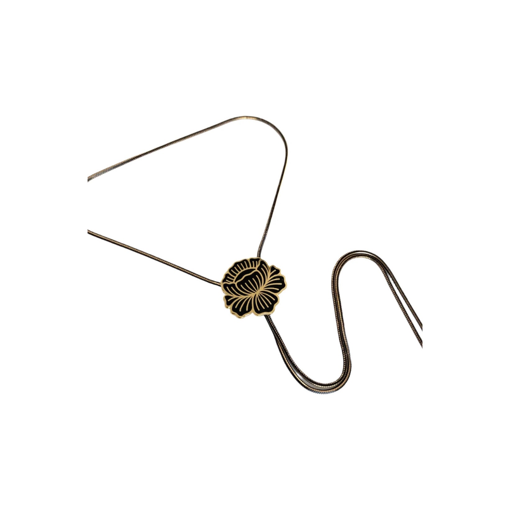 Bolo Tie - Fleur Dorée