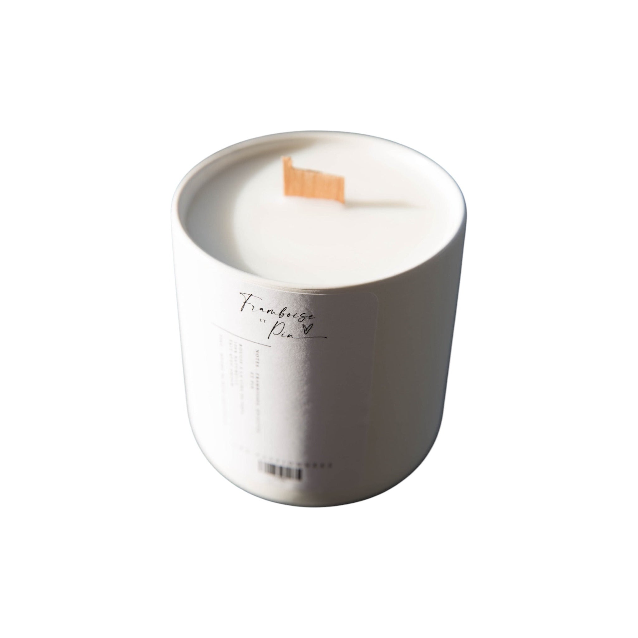 Bougie de soya - Rechargeable - Framboise & Pin