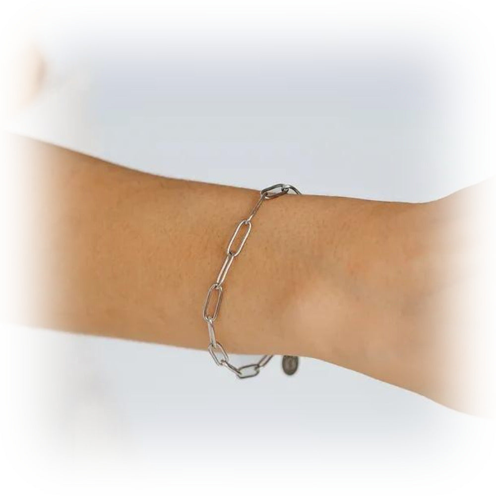 Bracelet en chaîne en acier inoxydable - Zaya