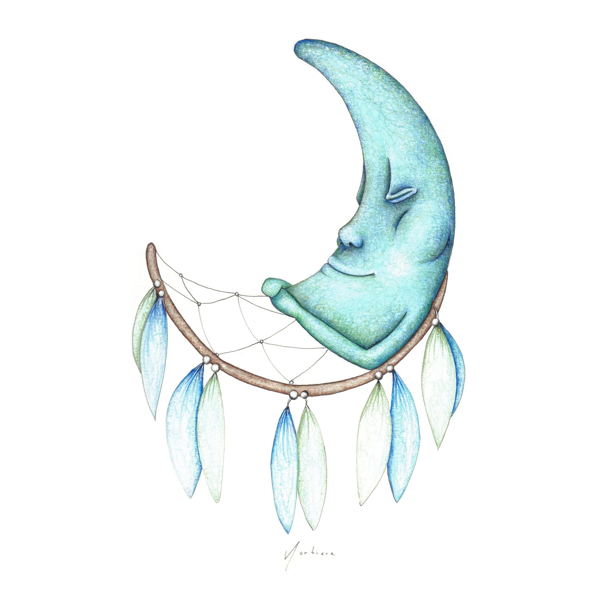 Carte de souhaits - Capter la lune