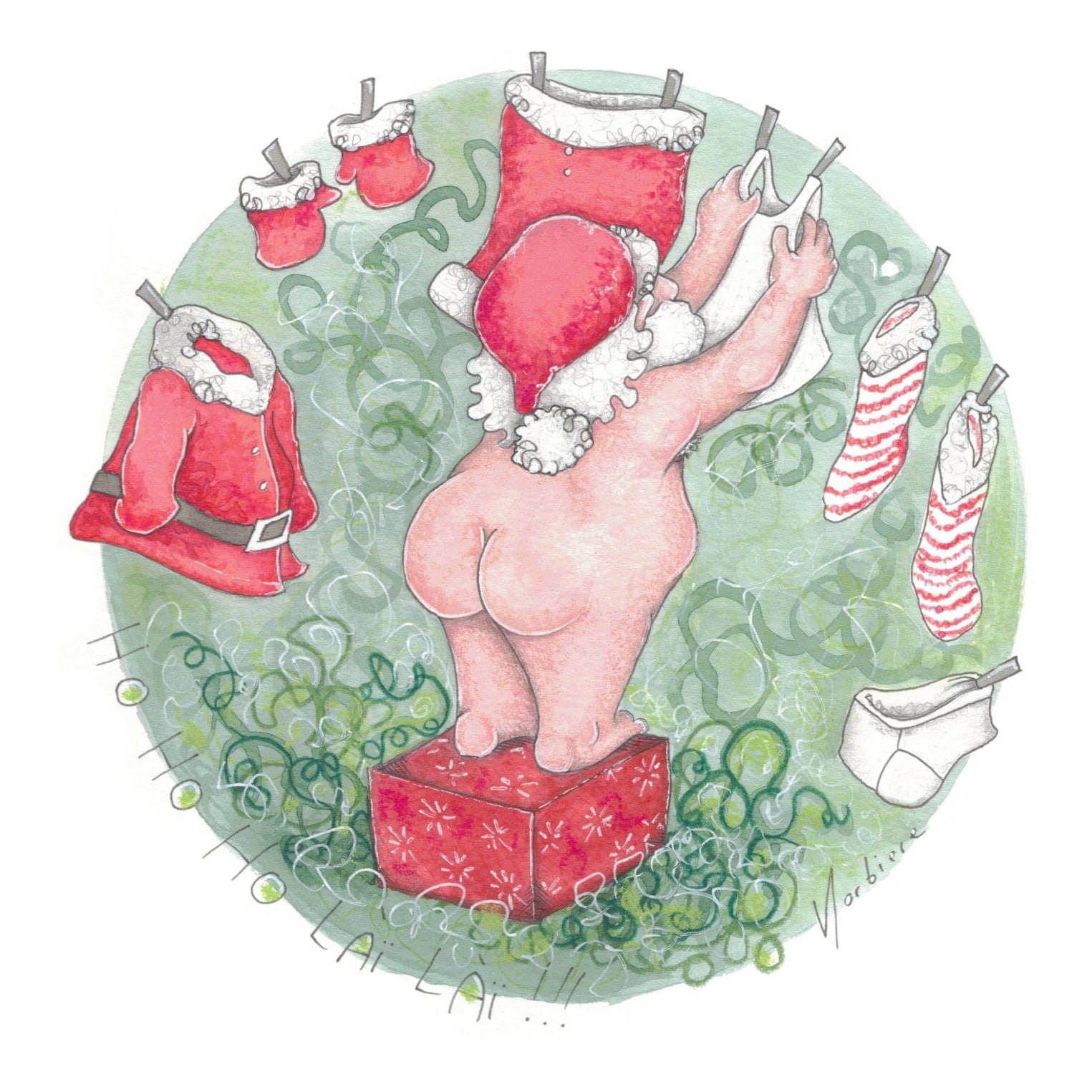 Carte de souhaits - Ho Ho Ho Laï Laï