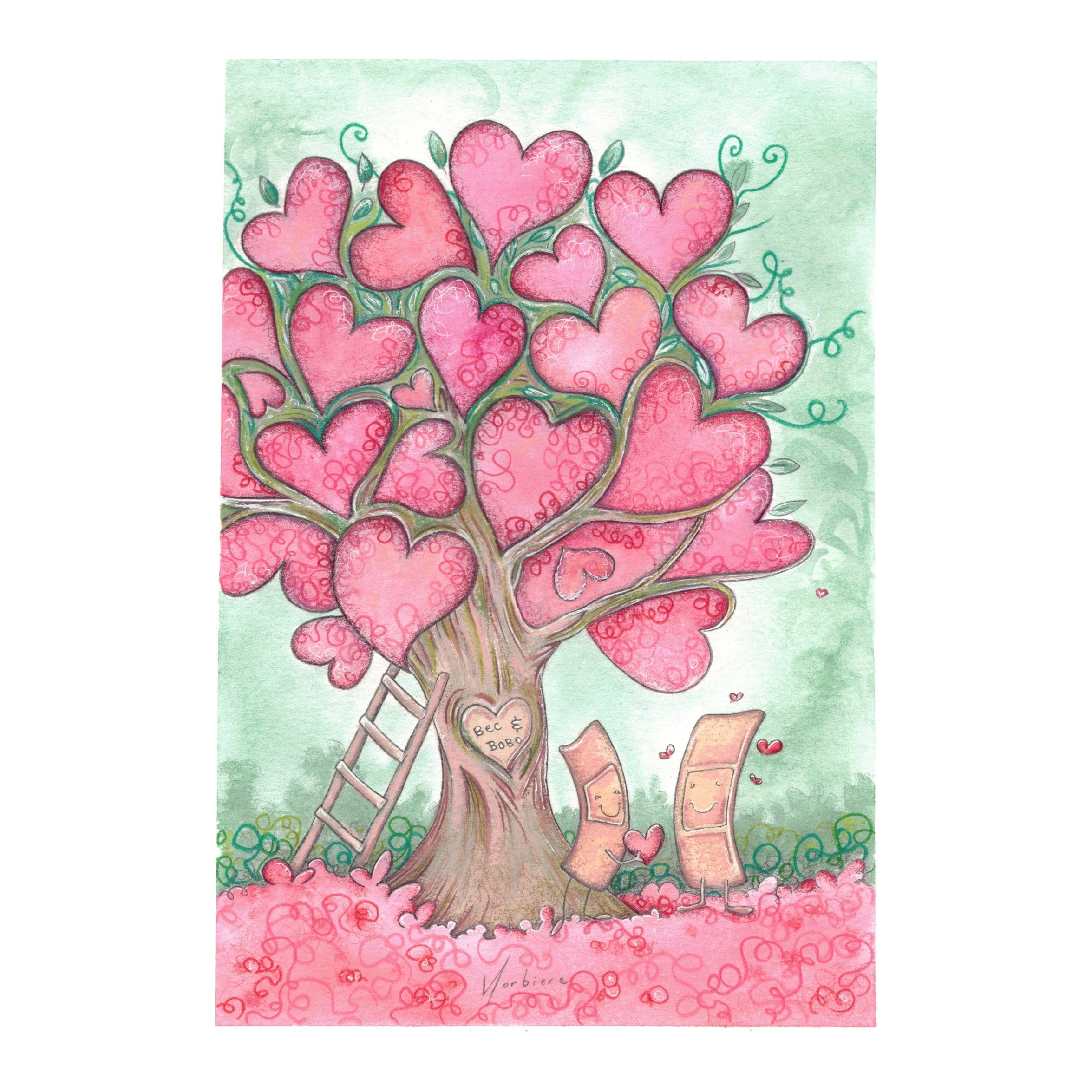 Carte de souhaits - Maux d'amour