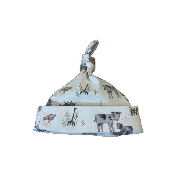 Chapeau à motifs de ferme