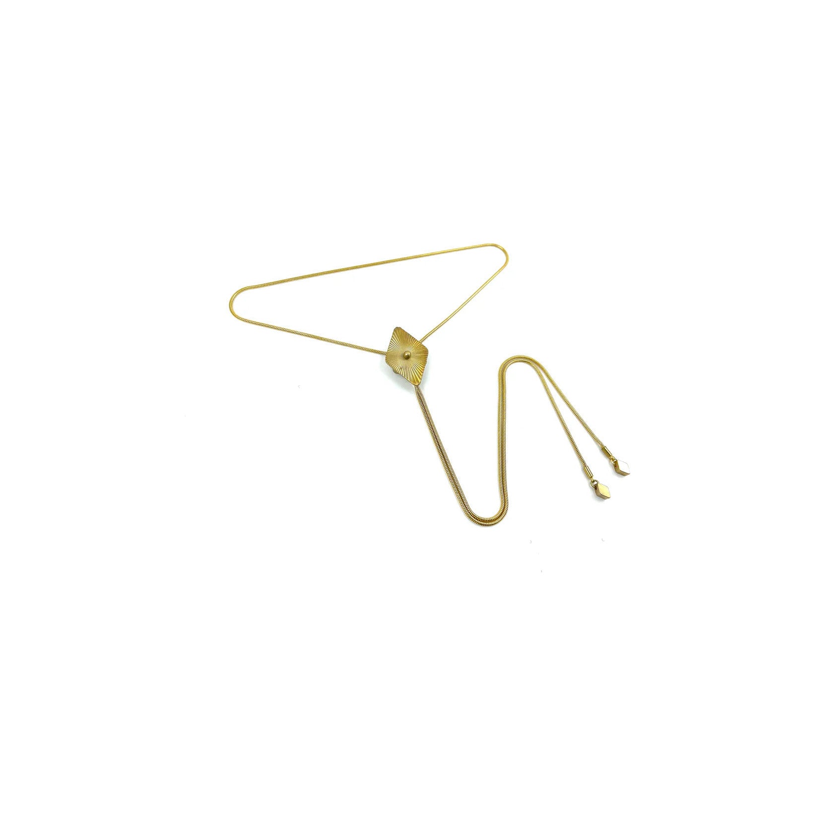 Collier Cravate Bolo Diamant - Glimmer