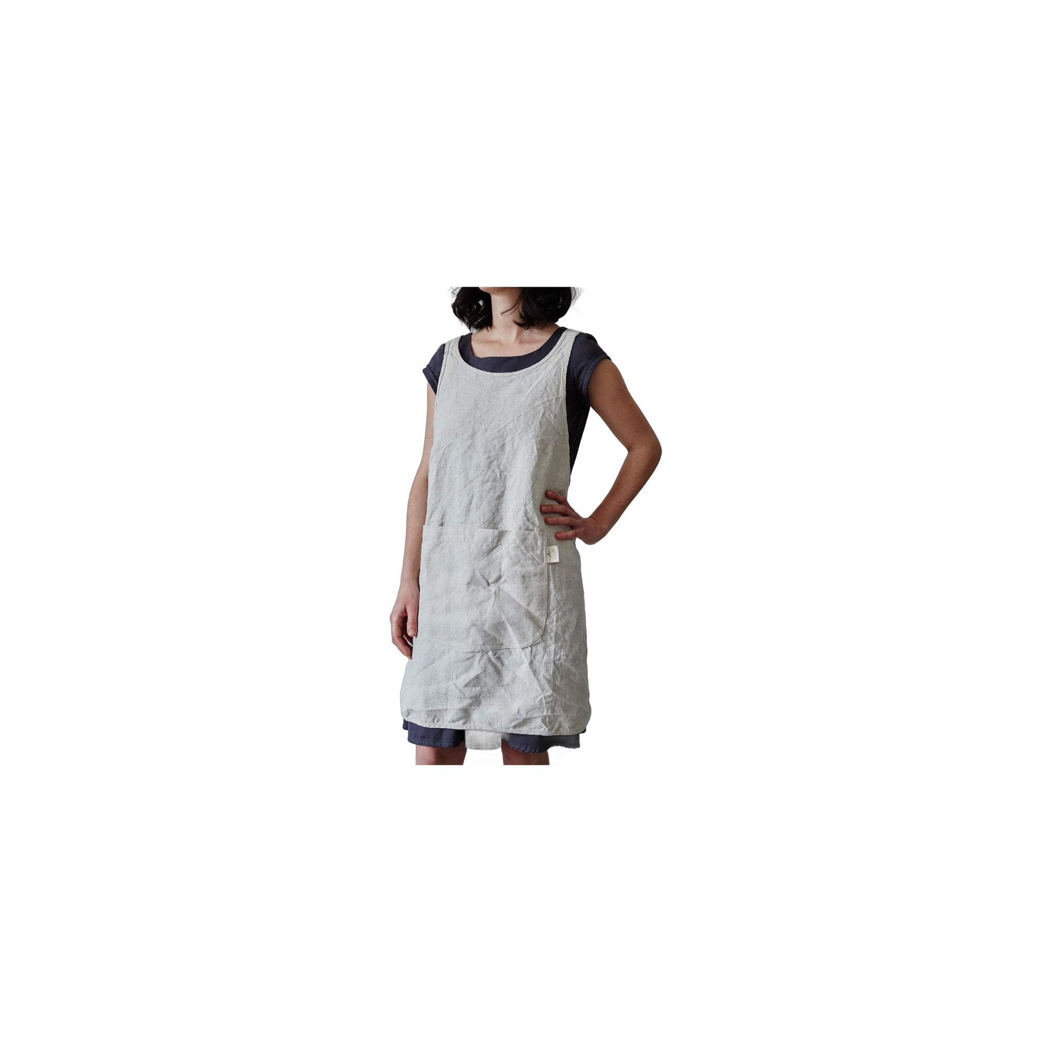 Linen Apron - Oat