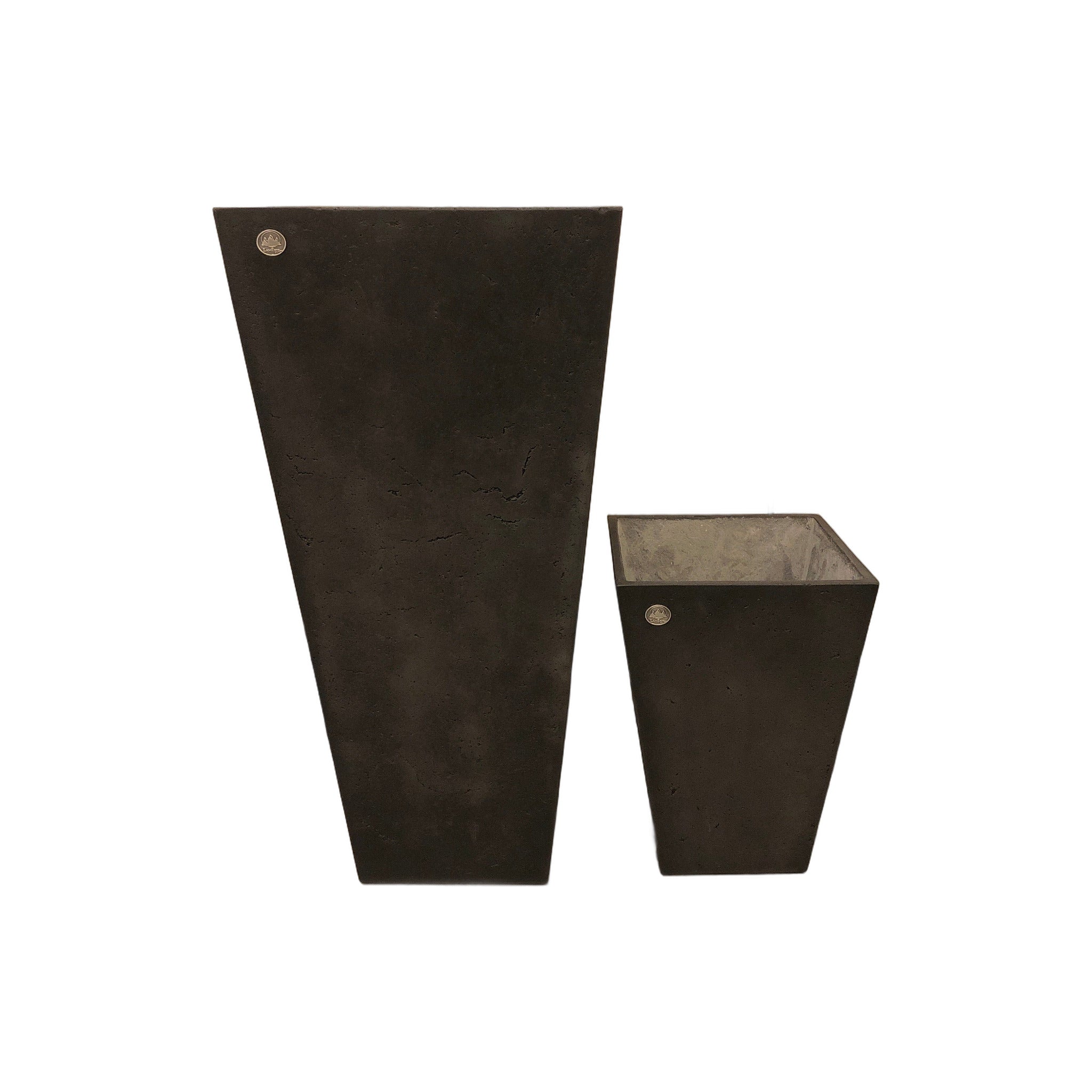 Pot à fleur carré - Noir