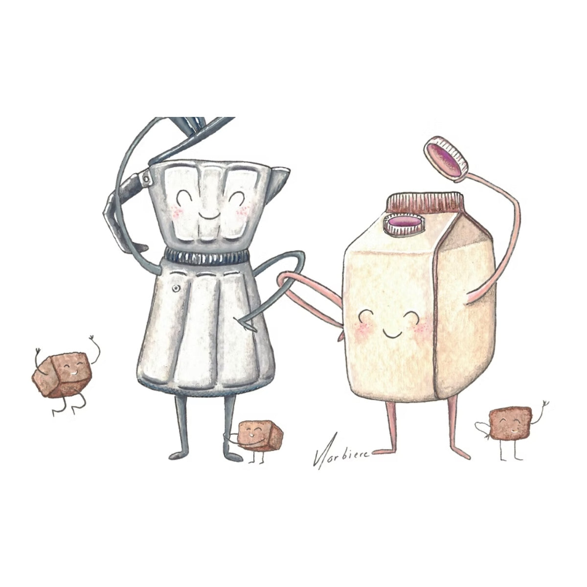 Carte de souhaits - Duo sans thé