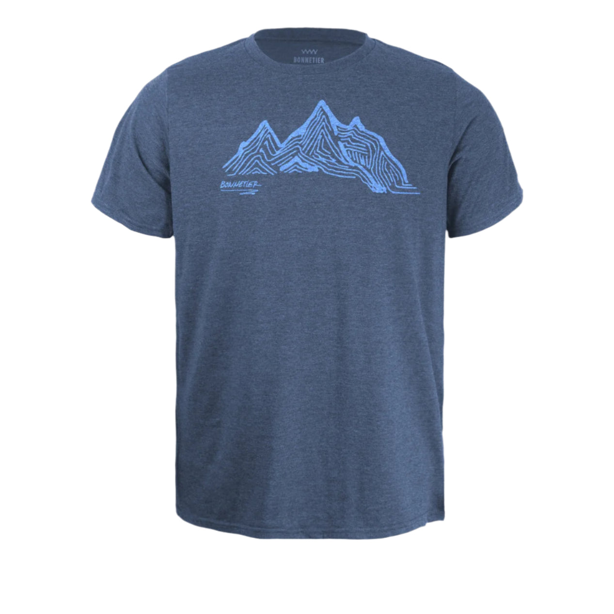 T-Shirt Homme Bleu Chiné - Climbing Route