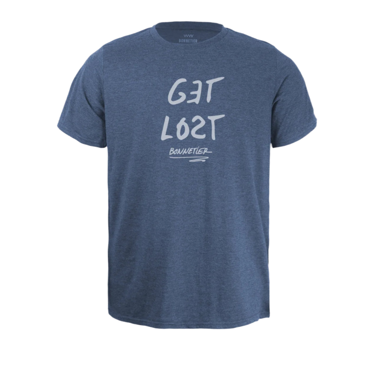 T-Shirt Homme Bleu Chiné - Get Lost