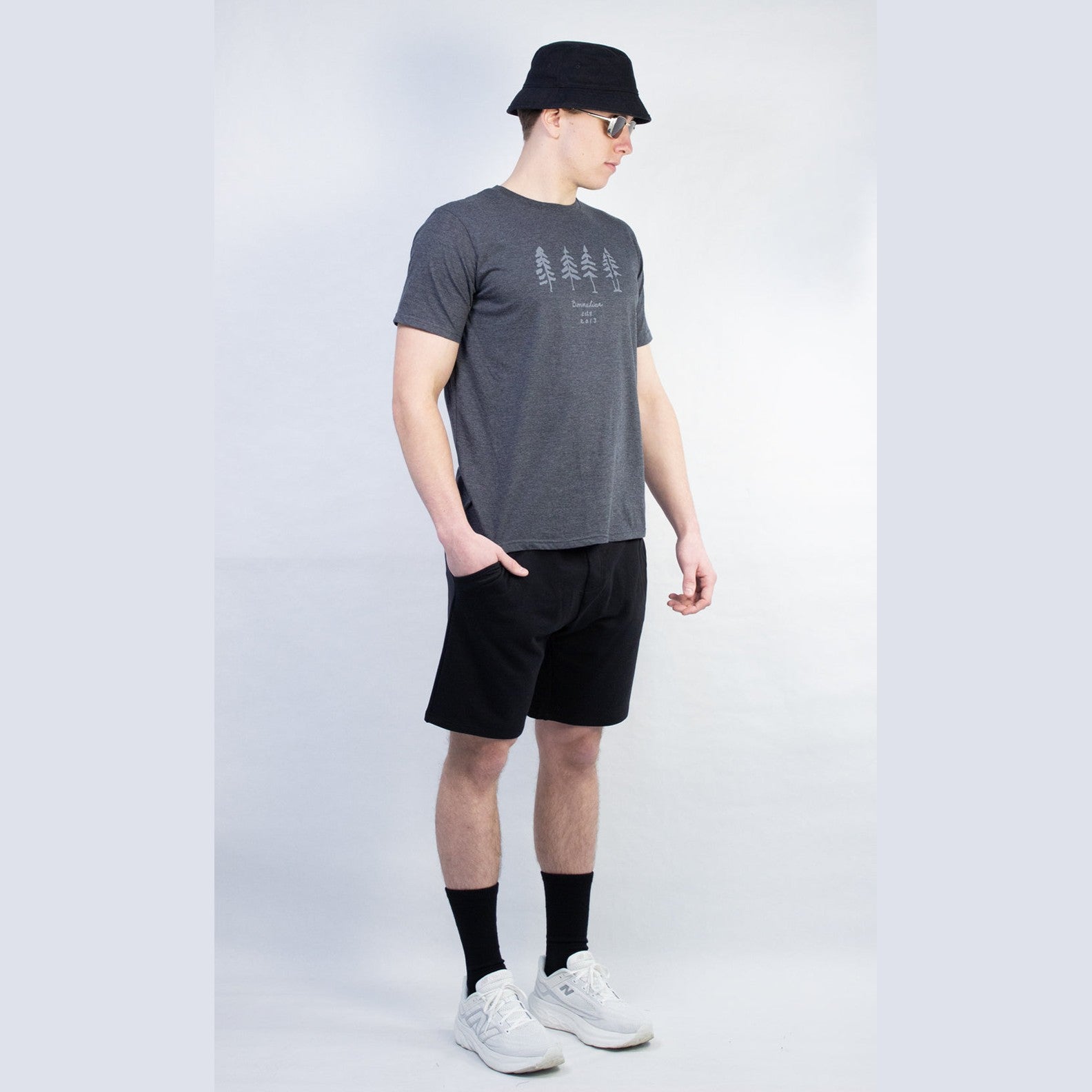T-Shirt Homme Charbon - Quatre Arbres