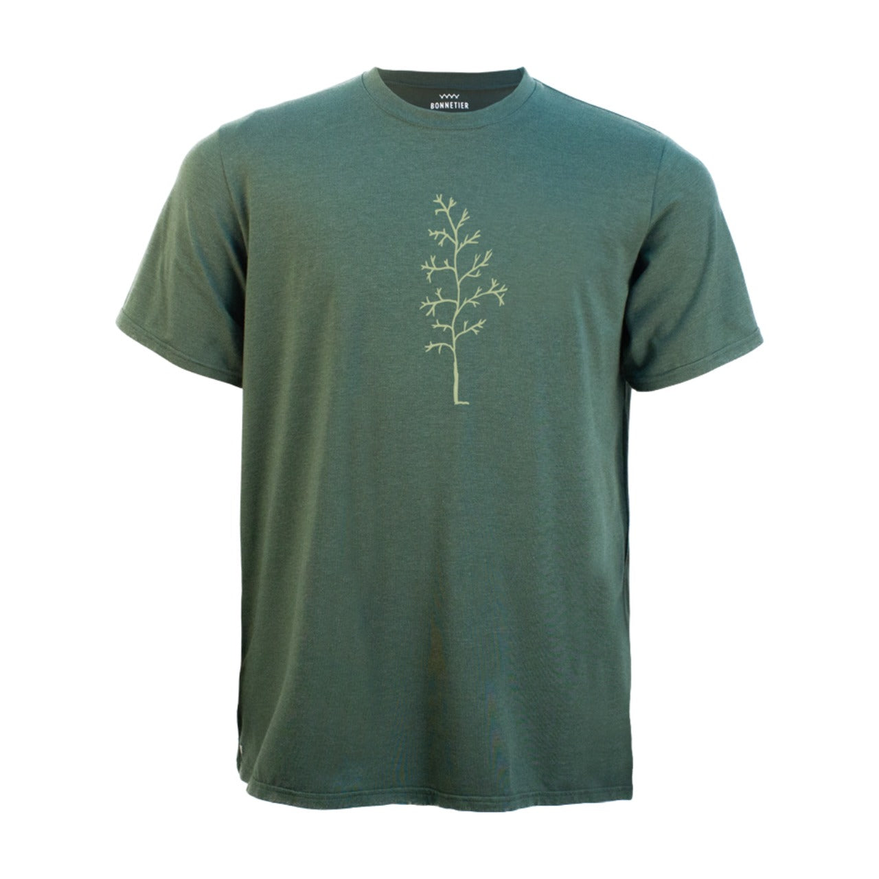 T-Shirt Homme Vert Chiné - Hêtre