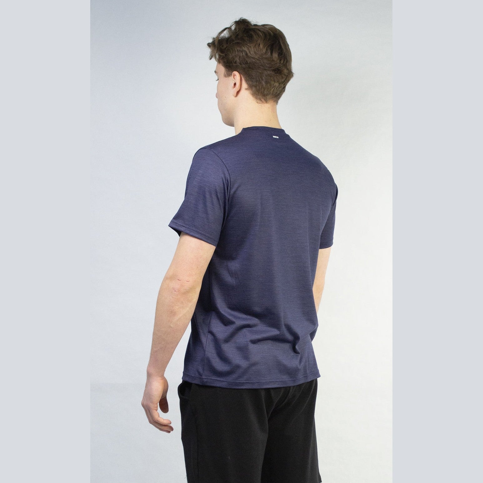 T-Shirt Mérinos Homme Bleu Nuit Ultra Léger - Shacky Tree