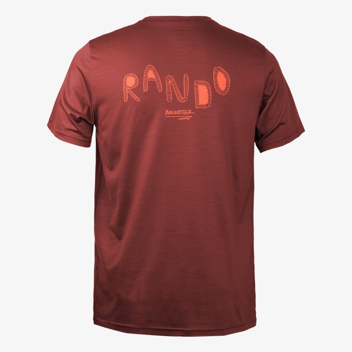T-Shirt Mérinos Homme Carmin Ultra Léger - Rando
