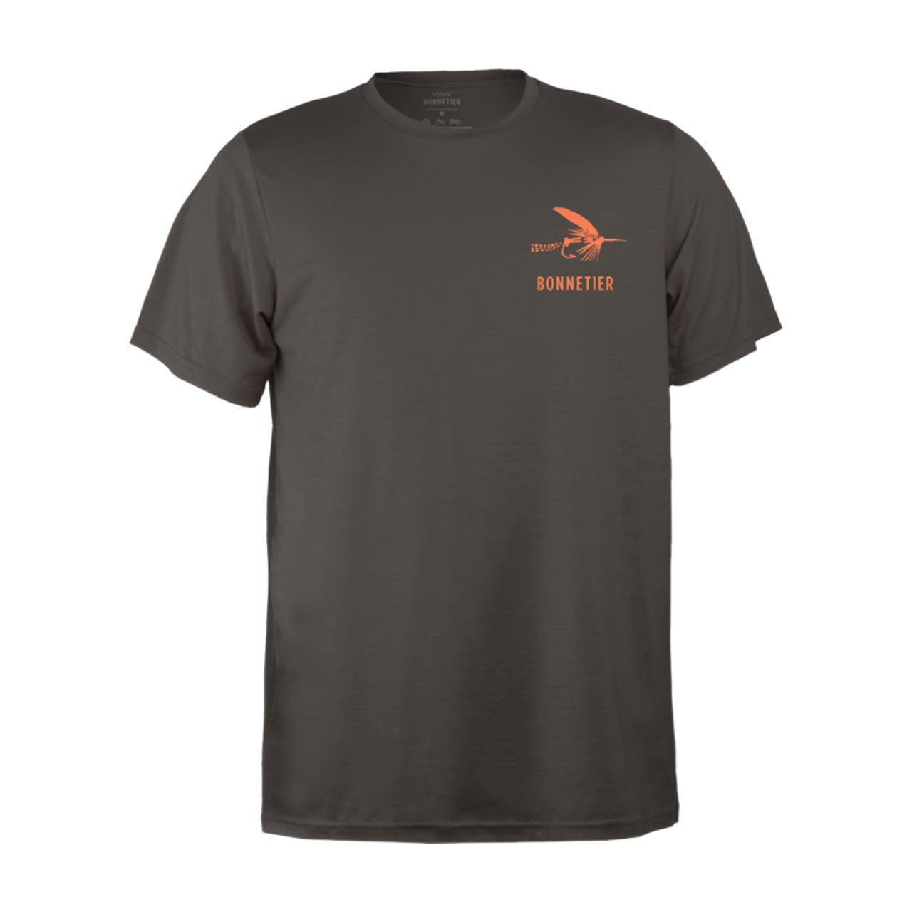 T-Shirt Mérinos Homme Châtaigne Ultra Léger - Mouche