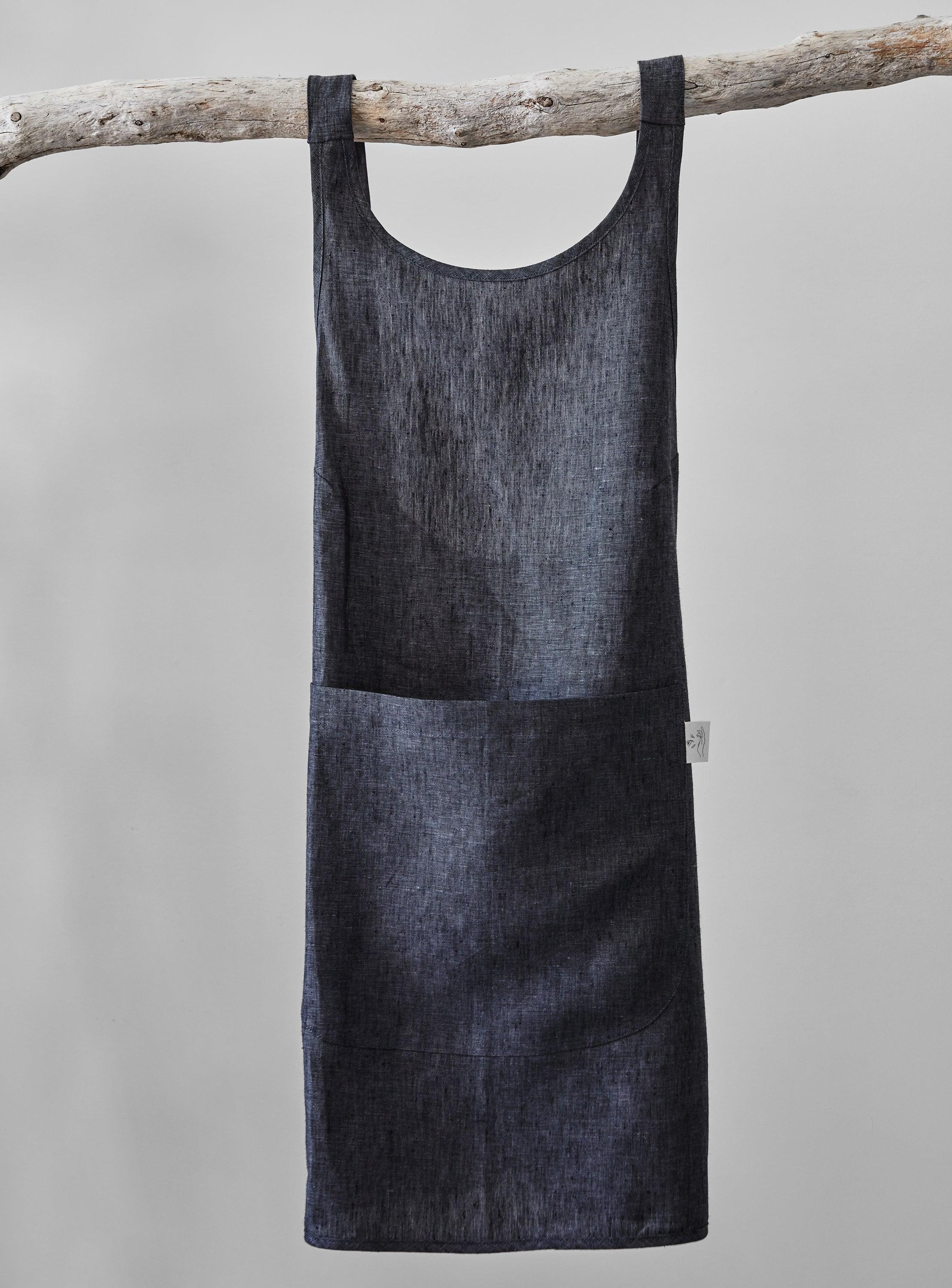 Tablier en lin - Anthracite