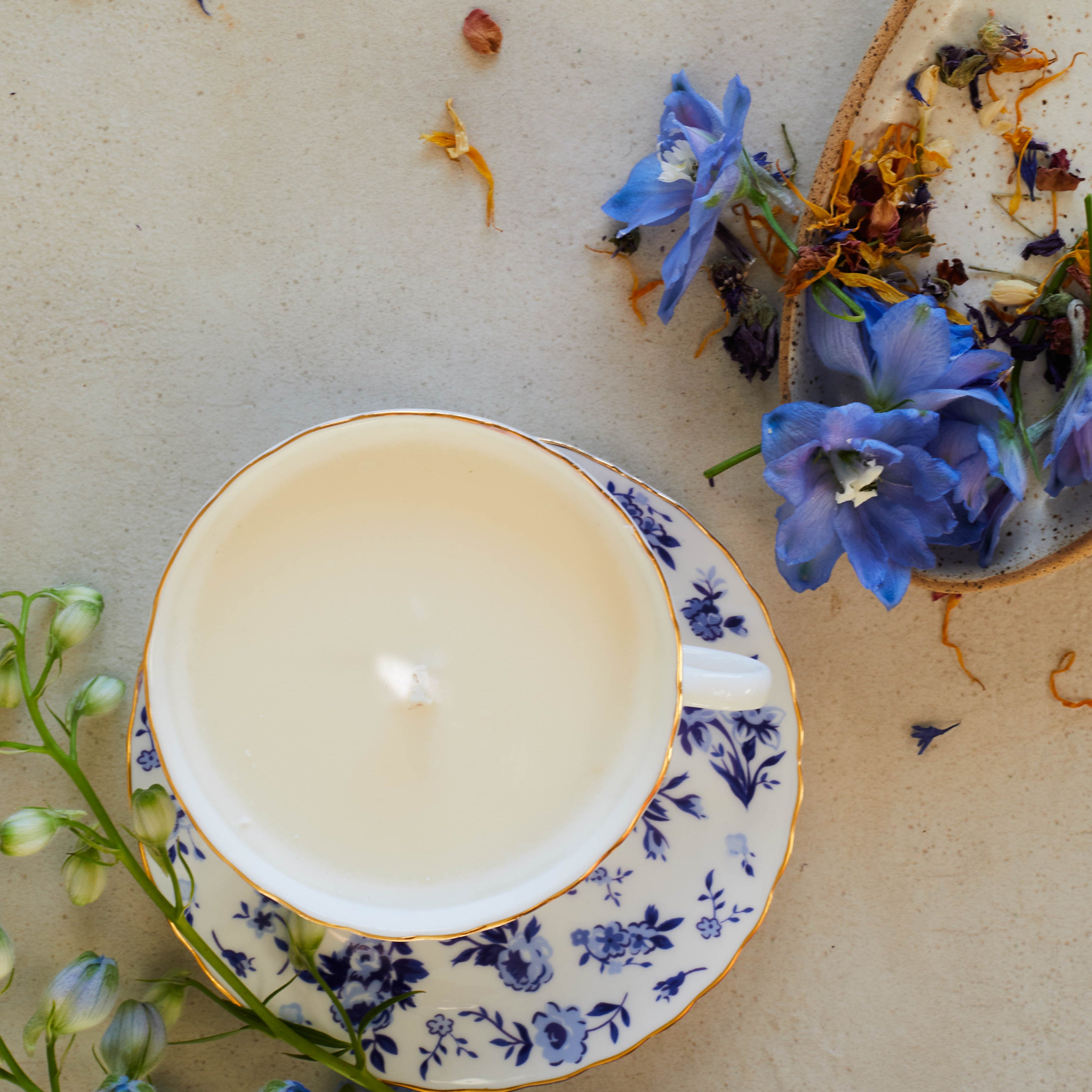 Tasse bougie - Pivoine & Feuille d'olivier