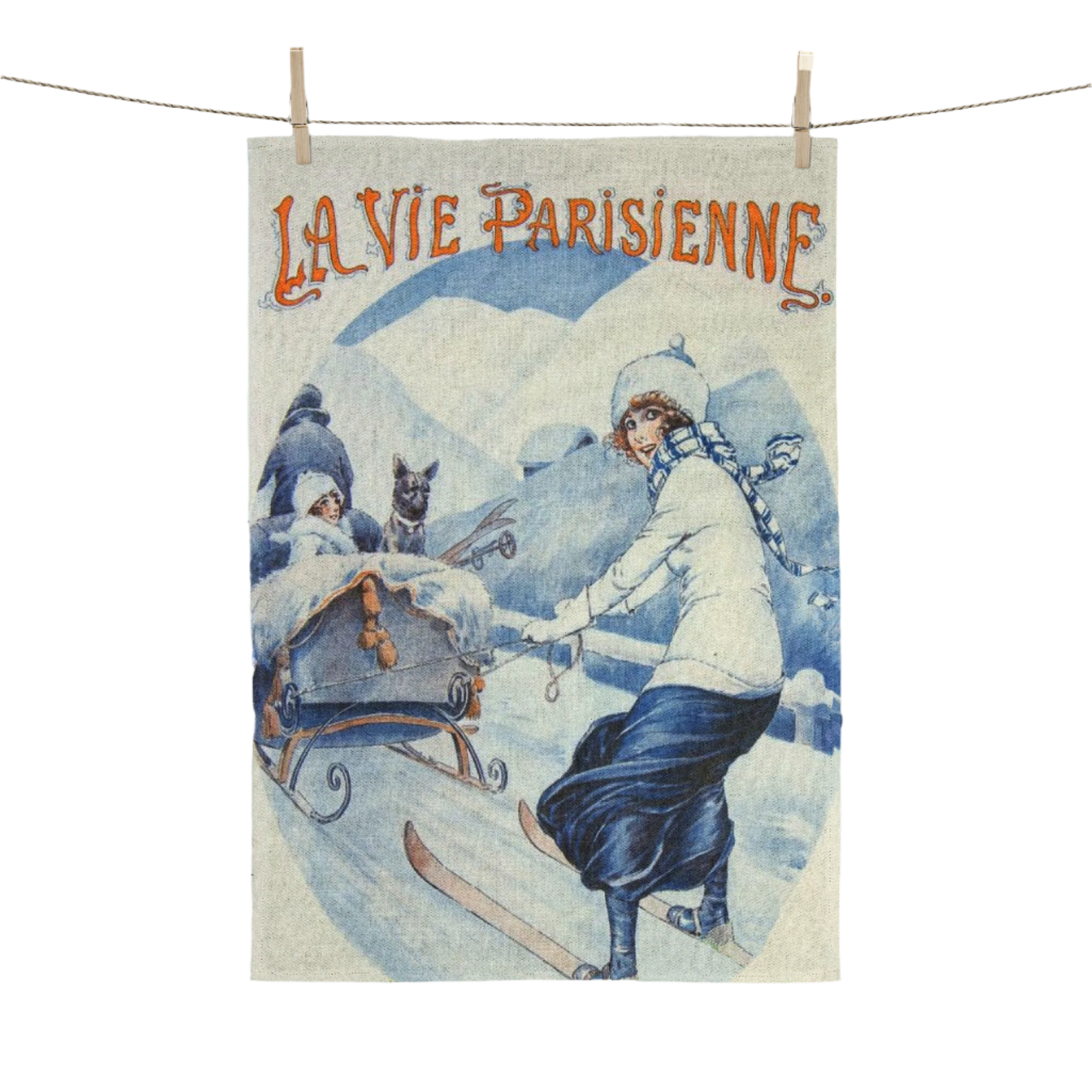 Torchon de cuisine déco "La vie parisienne"