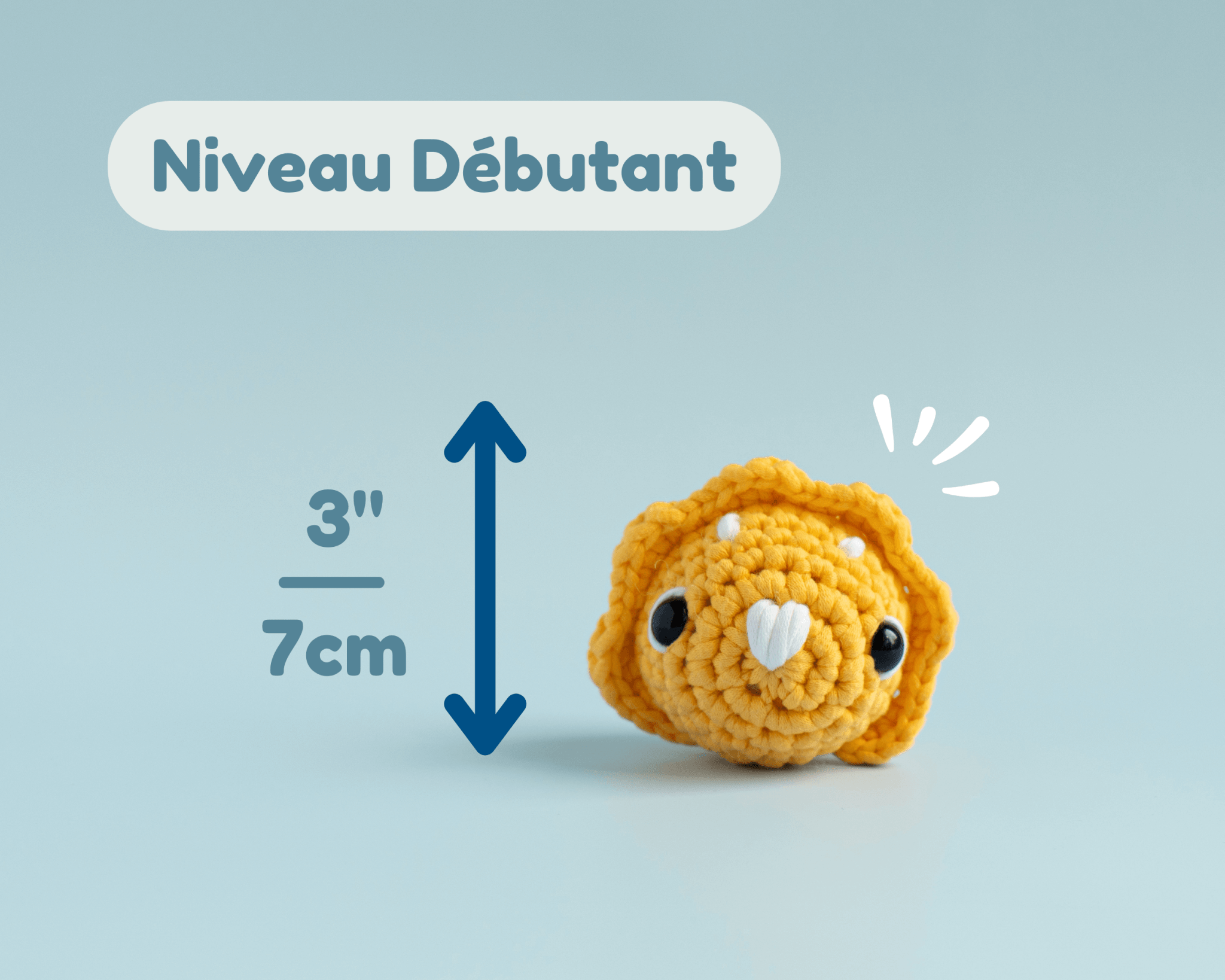 Kit de crochet - Dino Triceratop