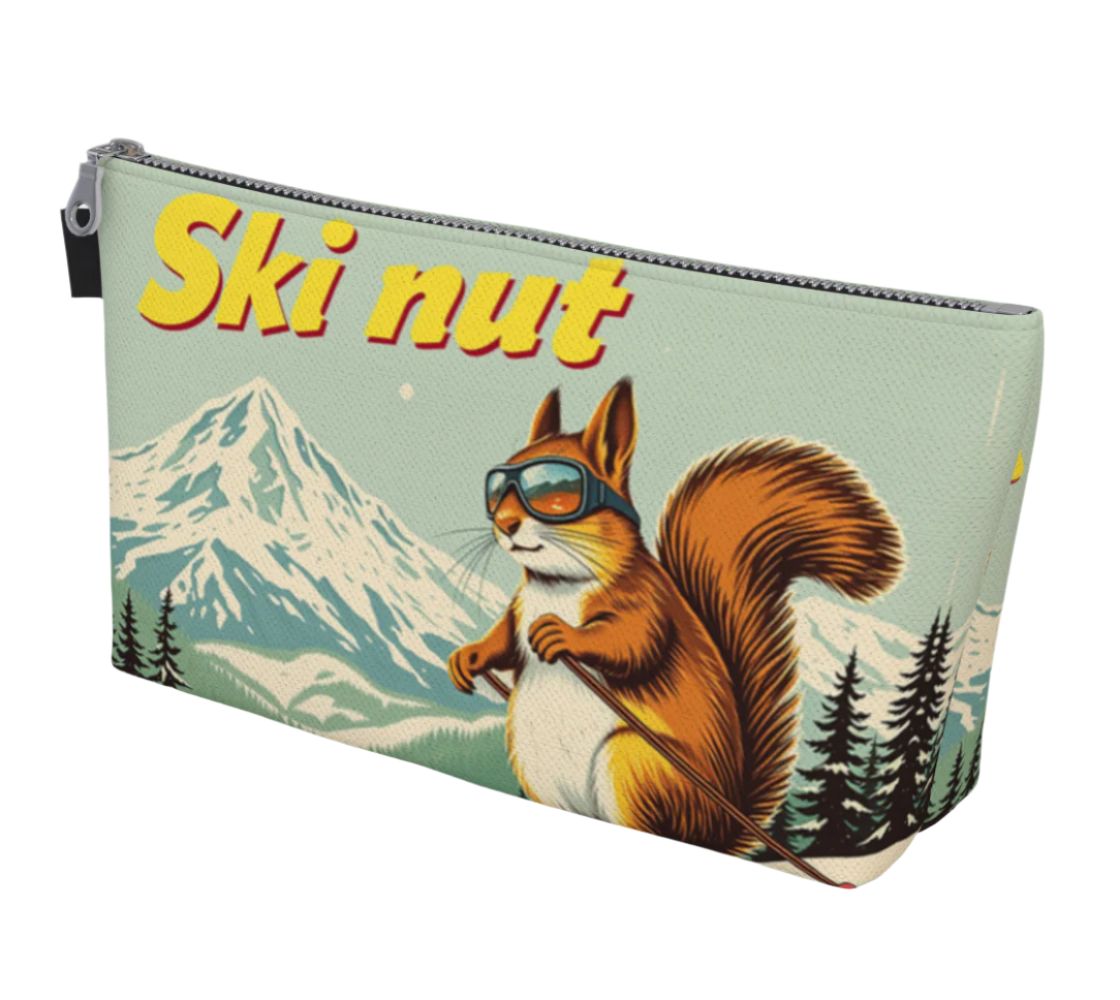 Trousse de toilette en Ski Nut durable et doublée d'une poche