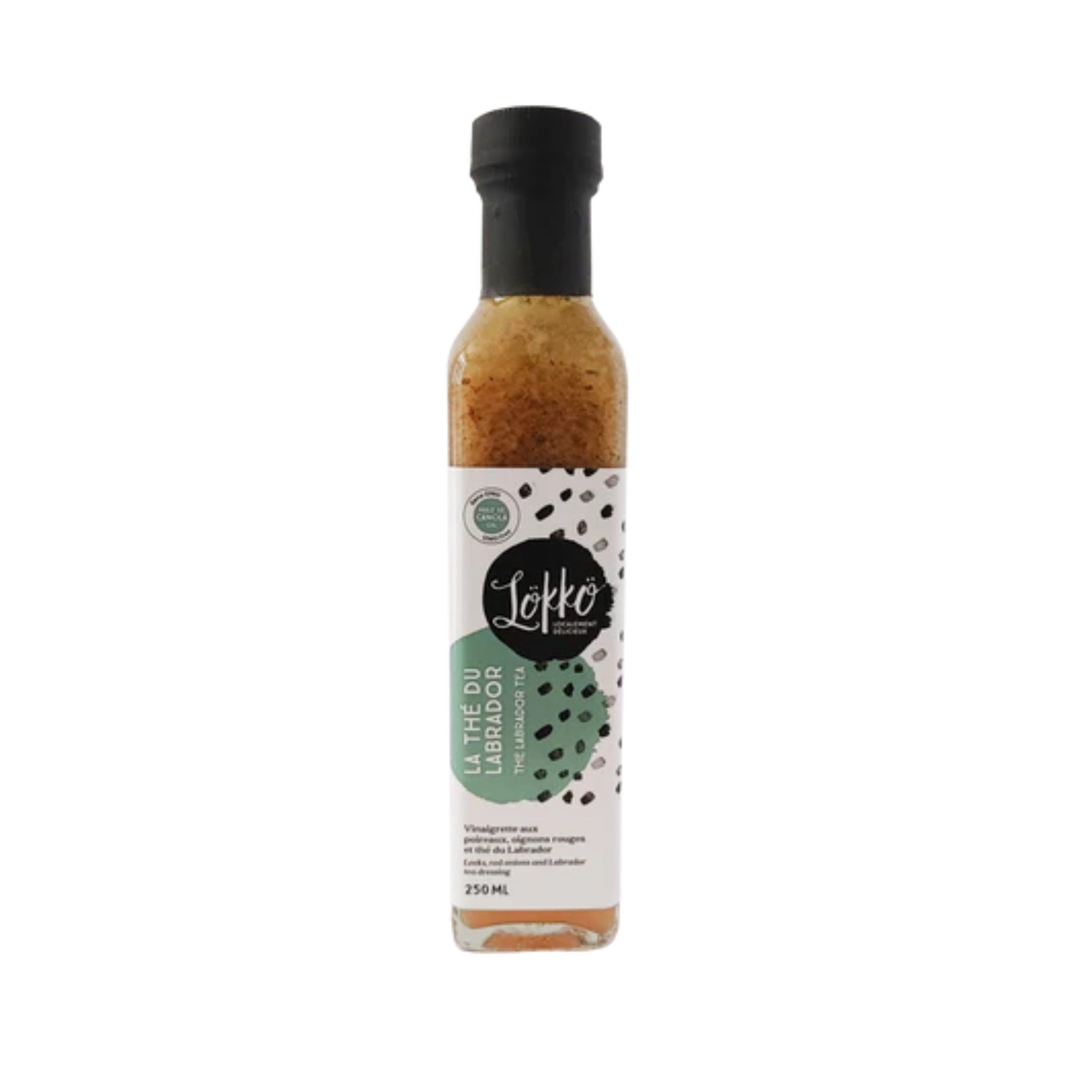 Labrador tea vinaigrette - Leeks, red onions and Labrador tea