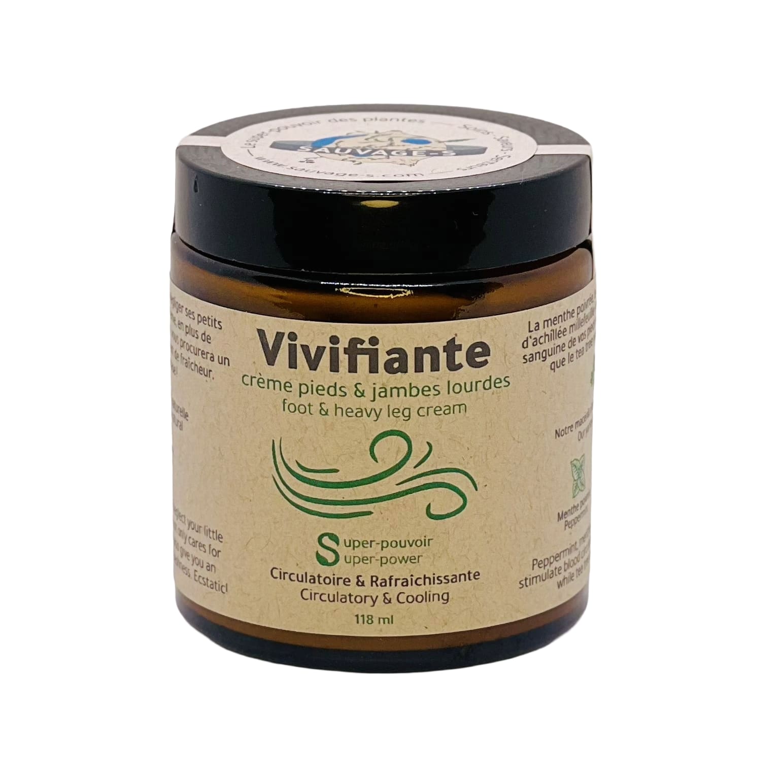 Vivifiante - Crème végane pour pieds & jambes lourdes