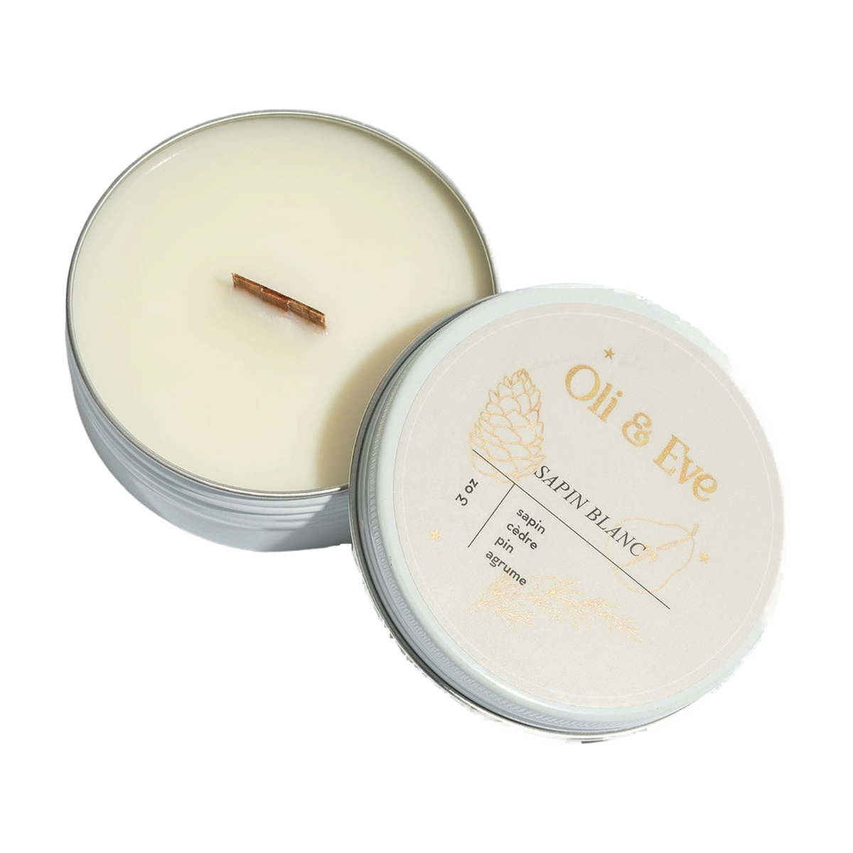 Chandelle - Sapin Blanc en verre