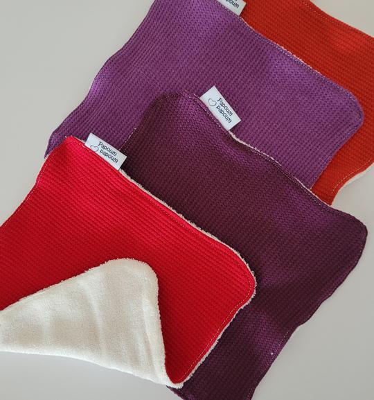 Set of 3 all-organic washcloths