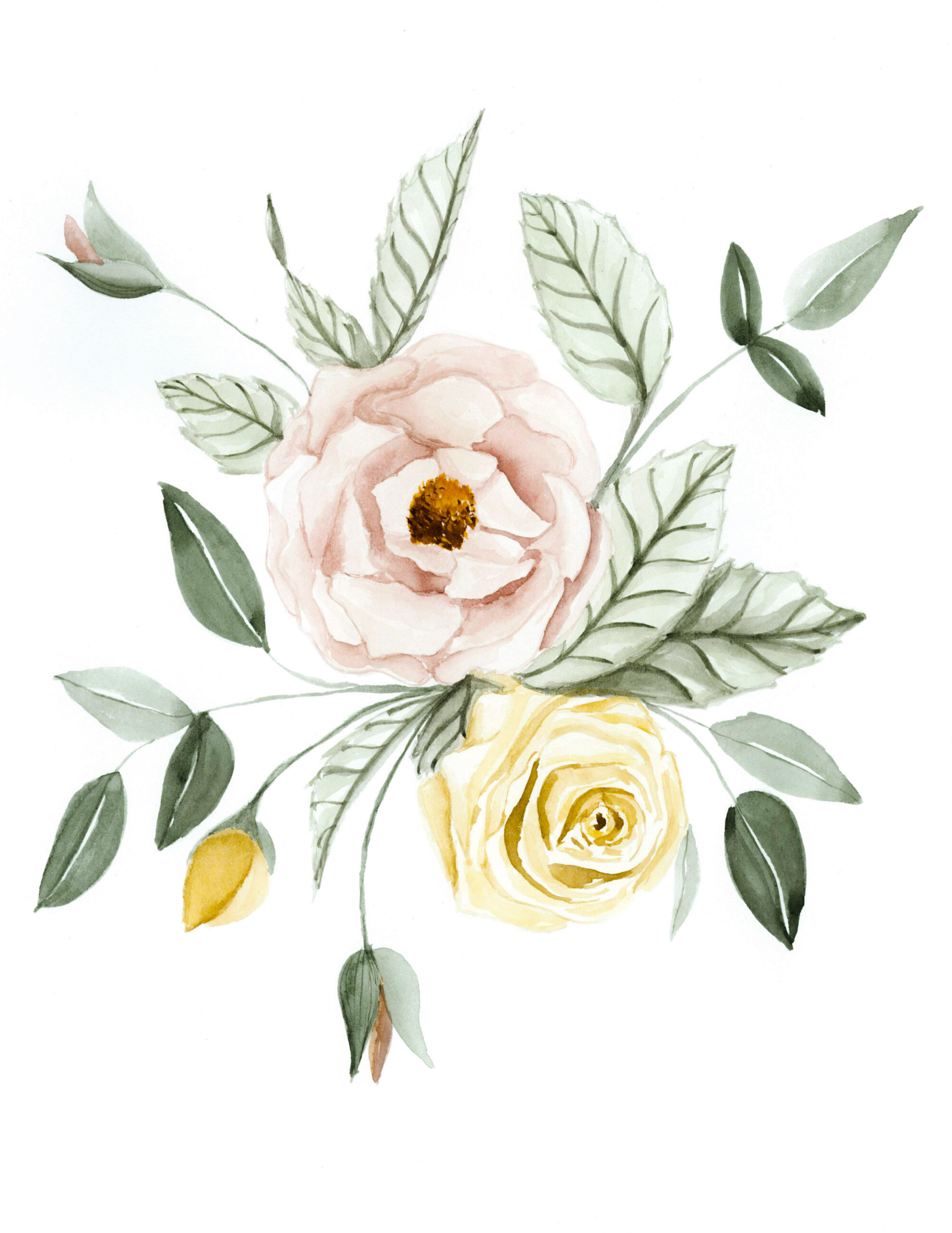 Illustration - Duo fleurs par Vingt-Six Juin vendu par SignéLocal.com