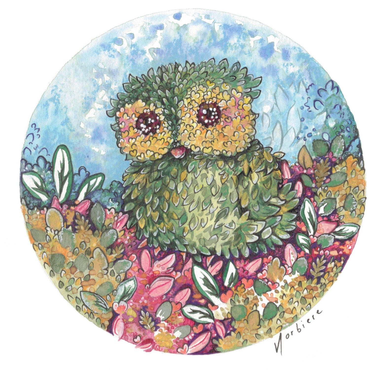 Greeting card - Nature owl