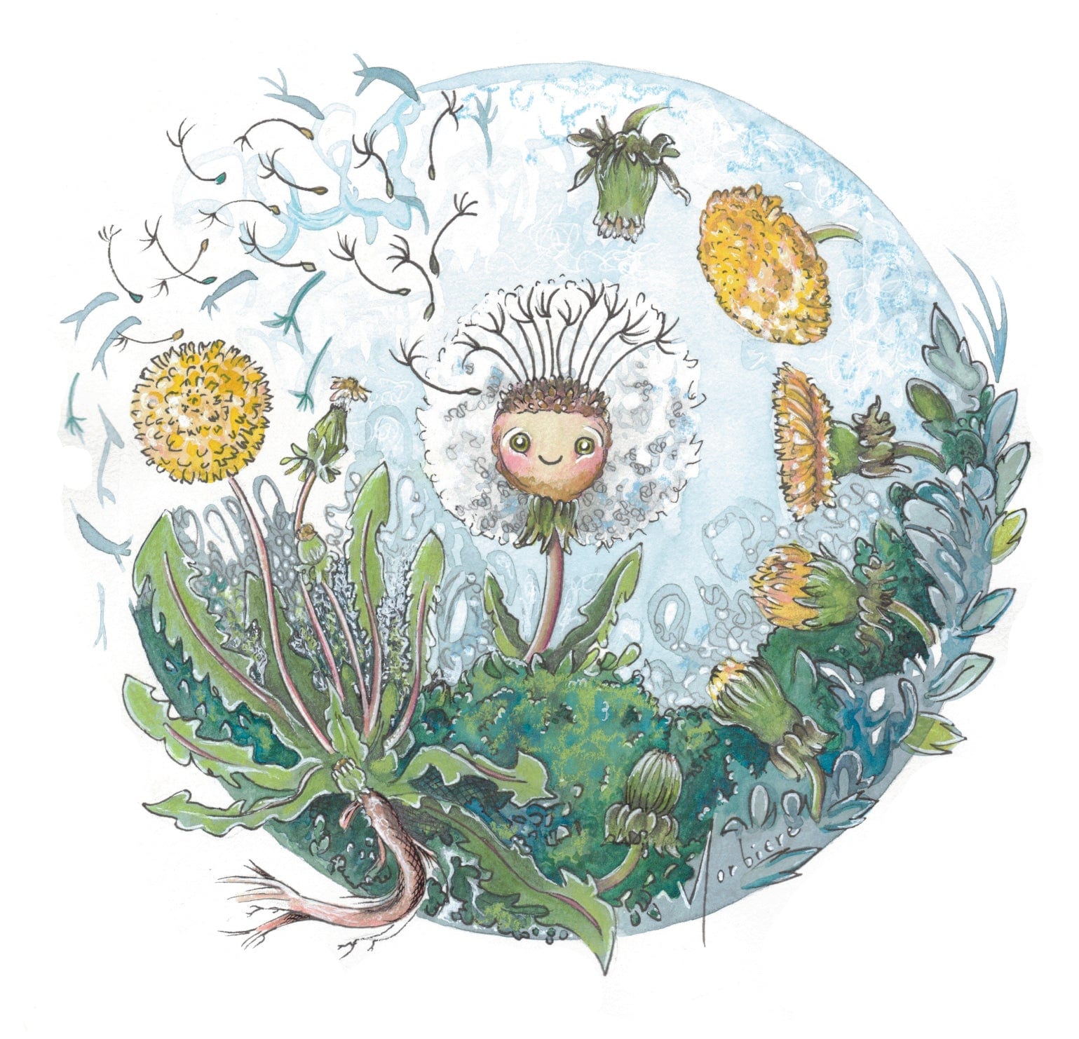 Greeting Card - Mr. Dandelion