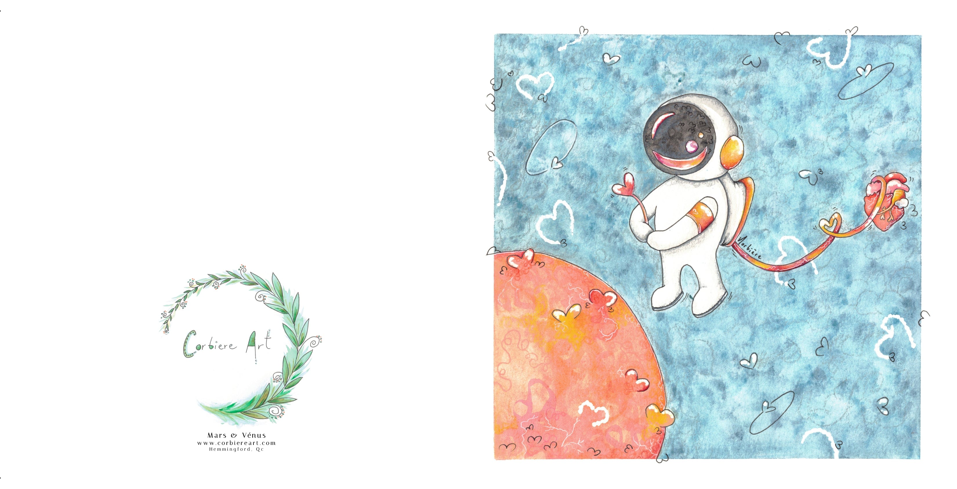 Greeting card - Mars and Venus