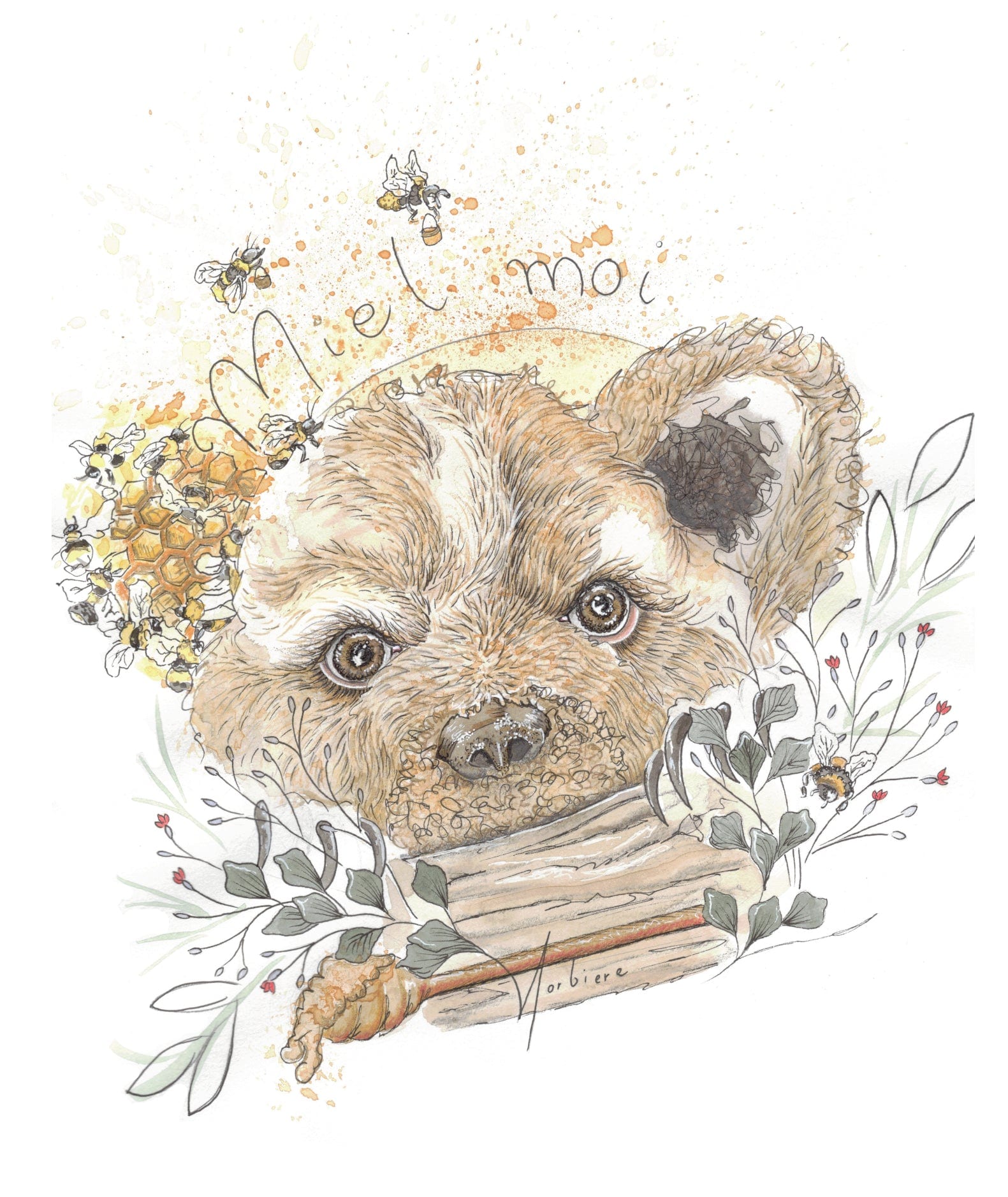 Greeting card - Honey me