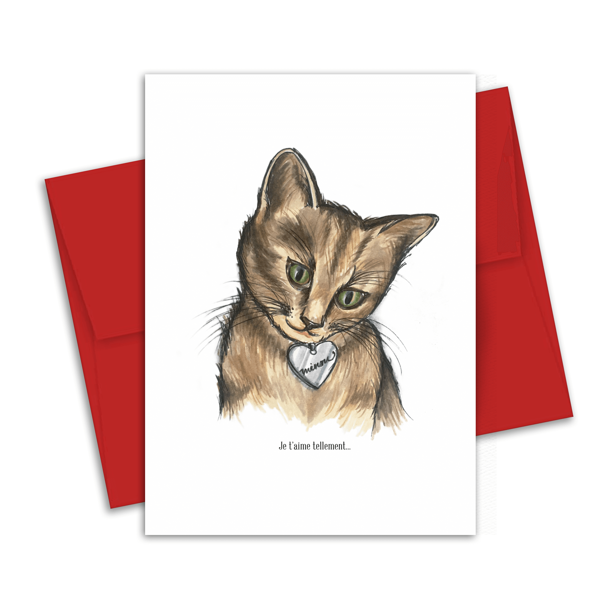 Carte de souhaits - Amour - Minou