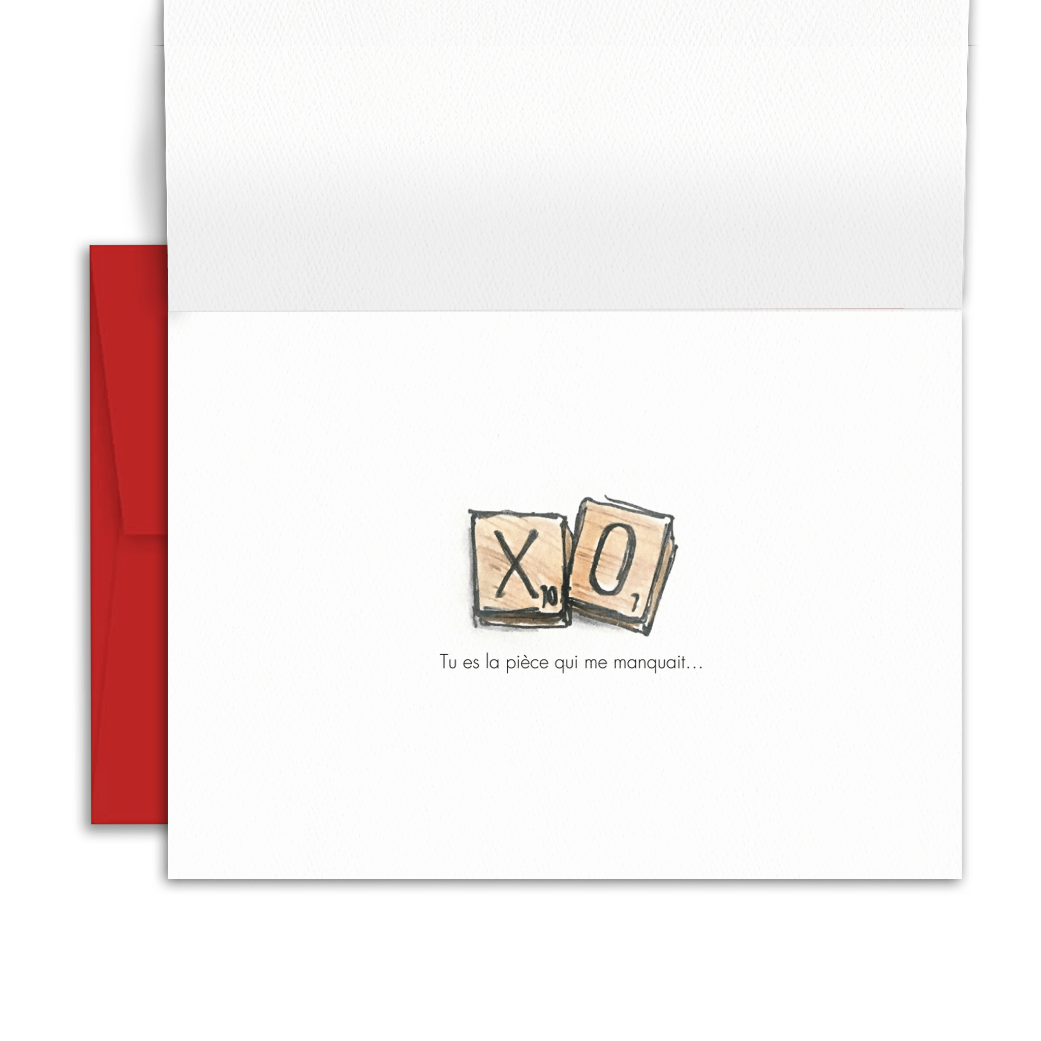 Greeting card - Love - Scrabble